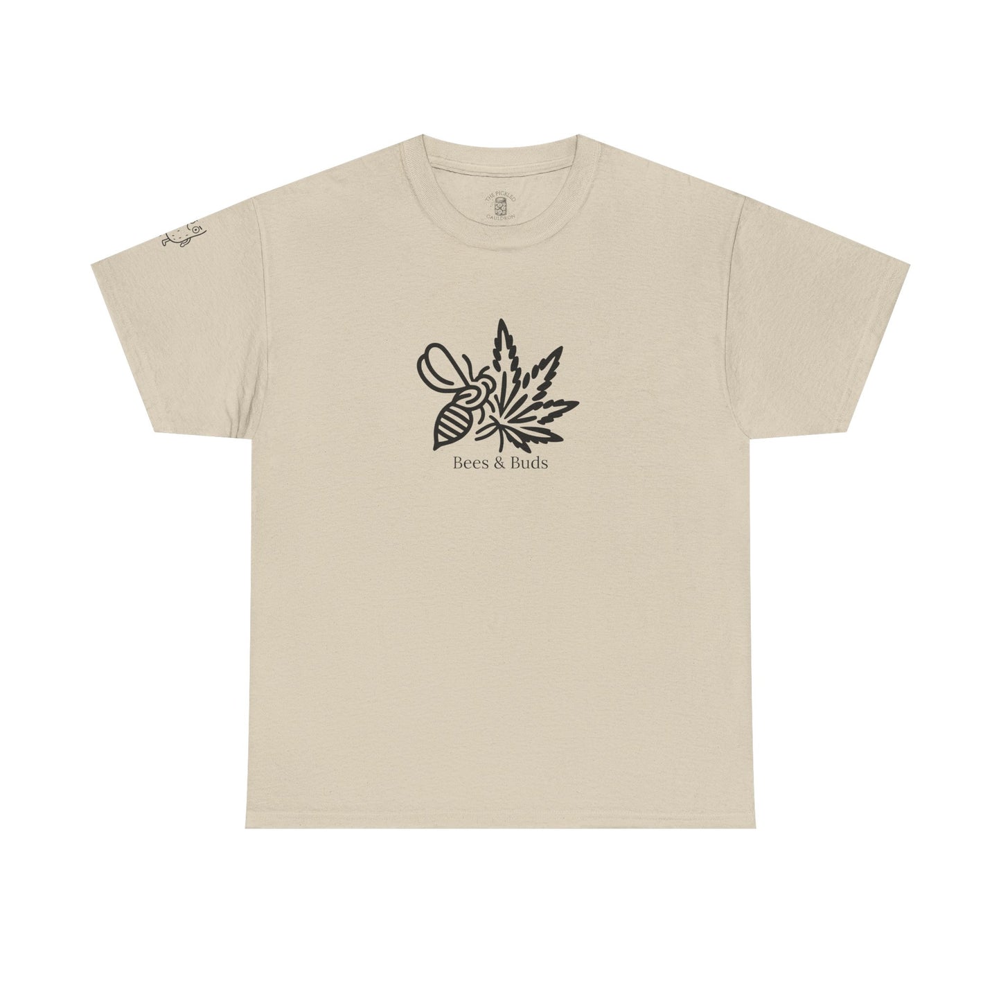 Bees & Buds Unisex Heavy Cotton Tee – Black DesignBees & Buds