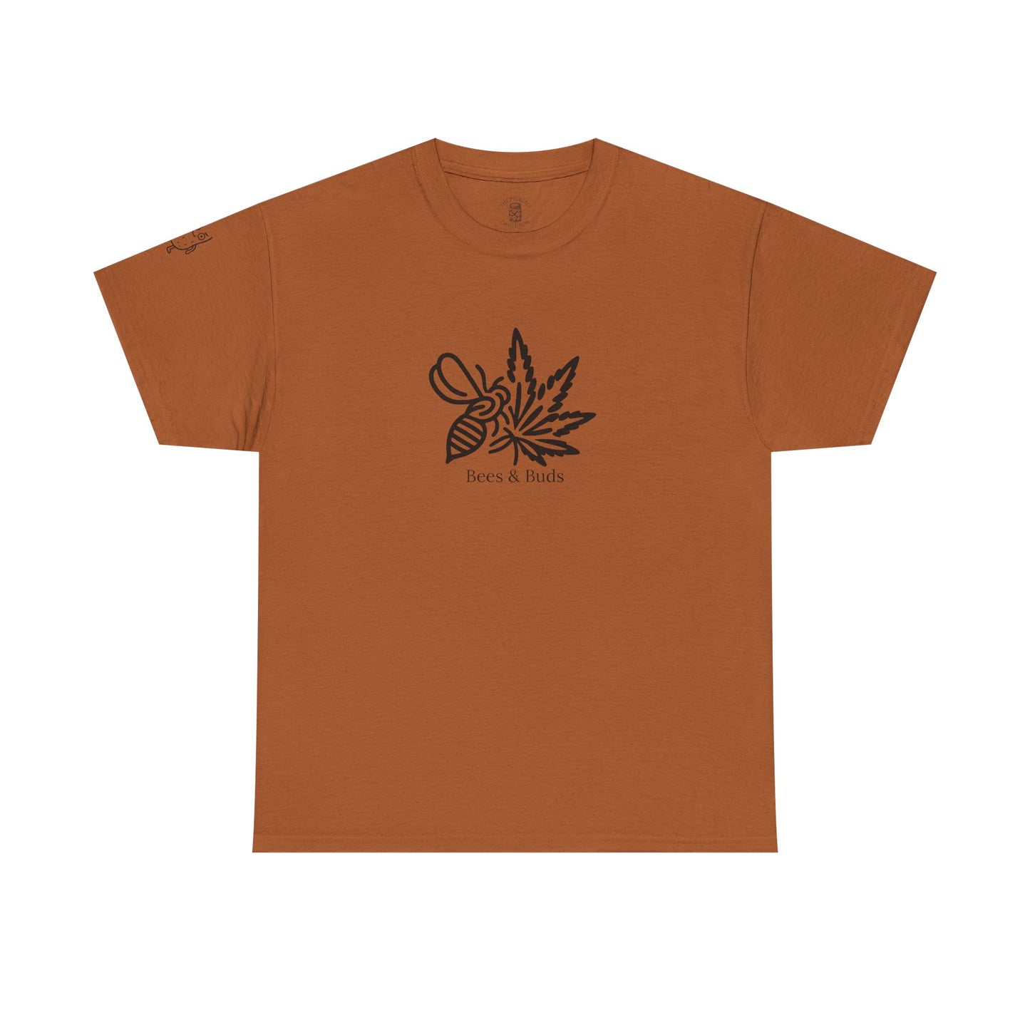Bees & Buds Unisex Heavy Cotton Tee – Black DesignBees & Buds