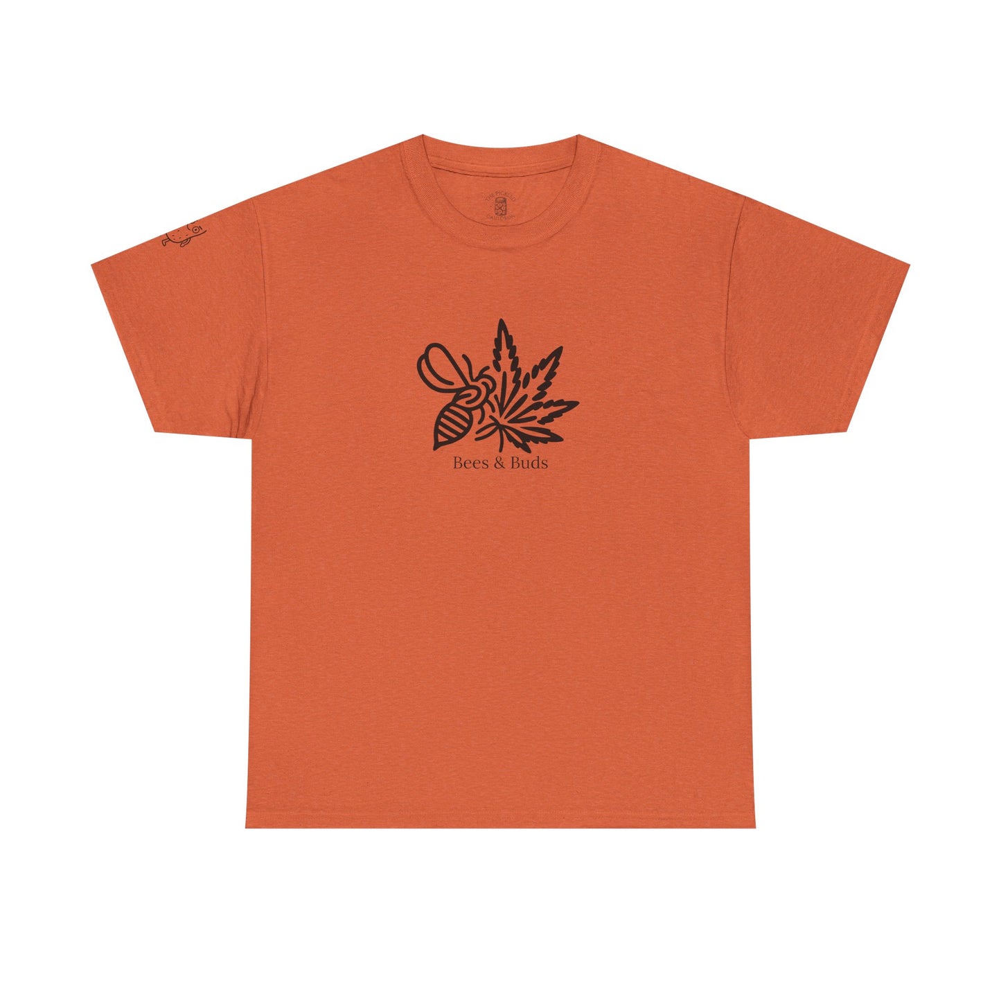Bees & Buds Unisex Heavy Cotton Tee – Black DesignBees & Buds