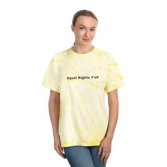Tie-Dye Unisex T-Shirt with Alternative Redneck Logo and Equal Rights Y'all