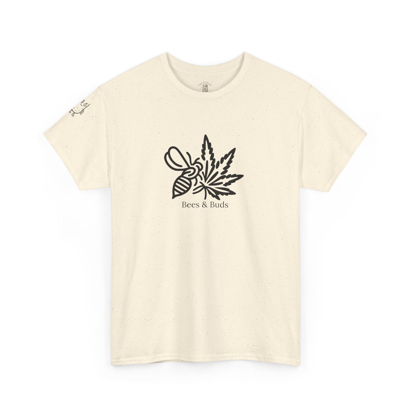 Bees & Buds Unisex Heavy Cotton Tee – Black DesignBees & Buds