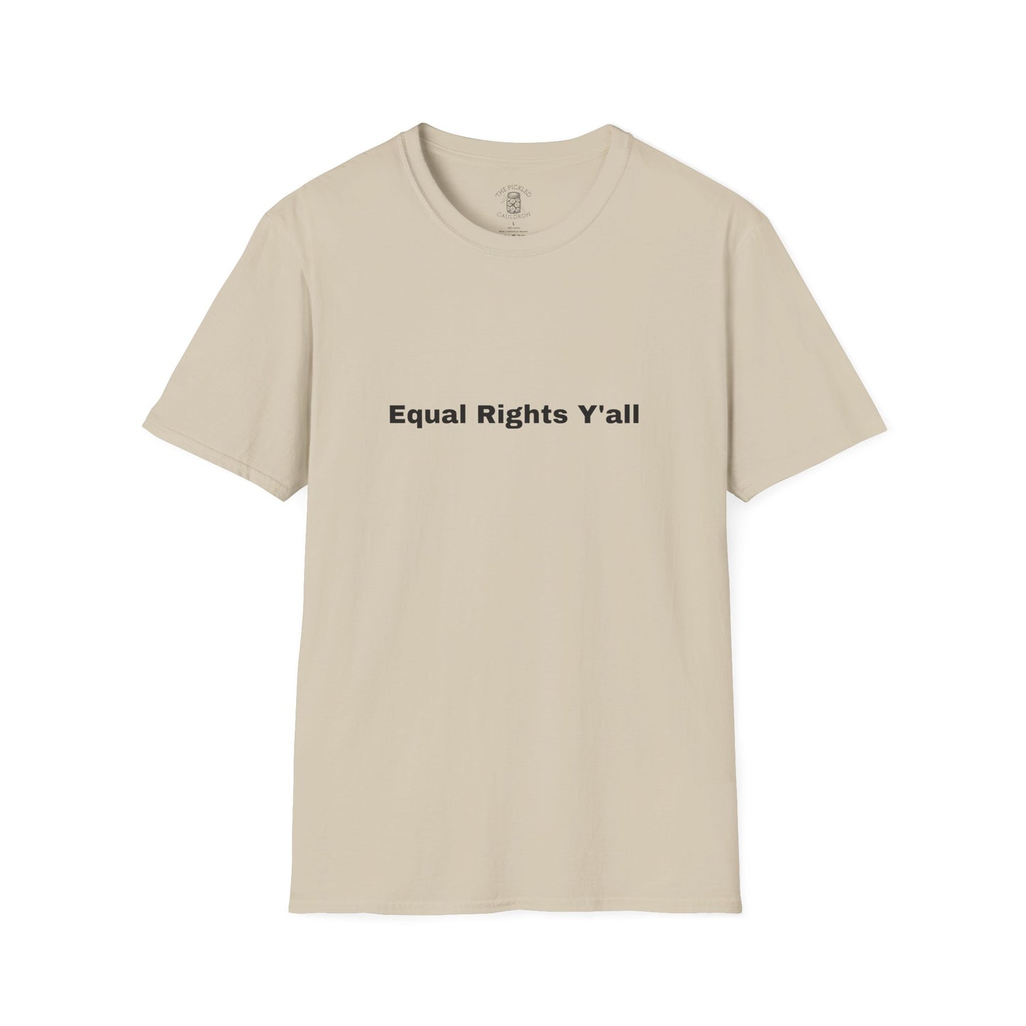 Unisex T-Shirt with Alternative Redneck Logo and Equal Rights Y'all