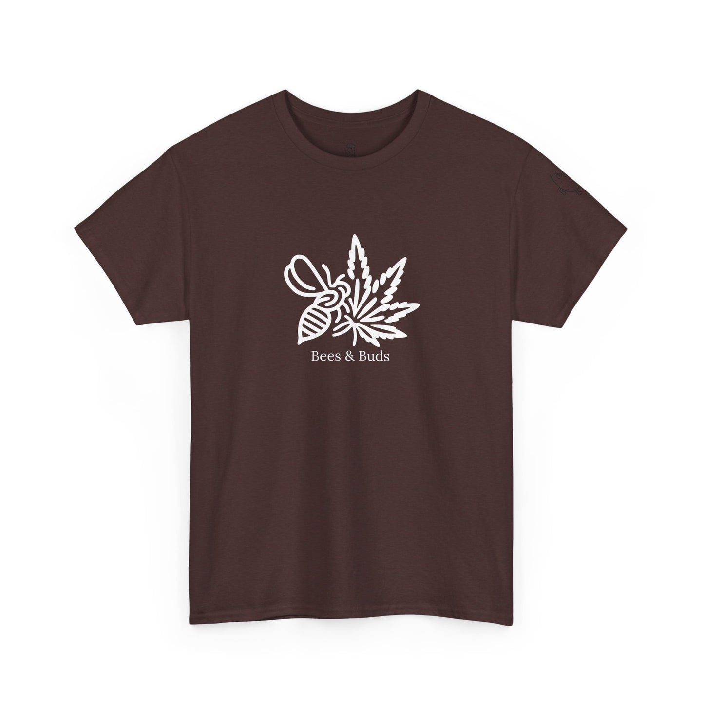 Bees & Buds Unisex Heavy Cotton Tee – White Design