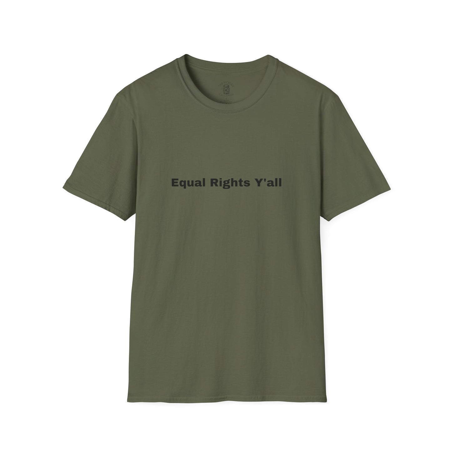 Unisex T-Shirt with Alternative Redneck Logo and Equal Rights Y'all