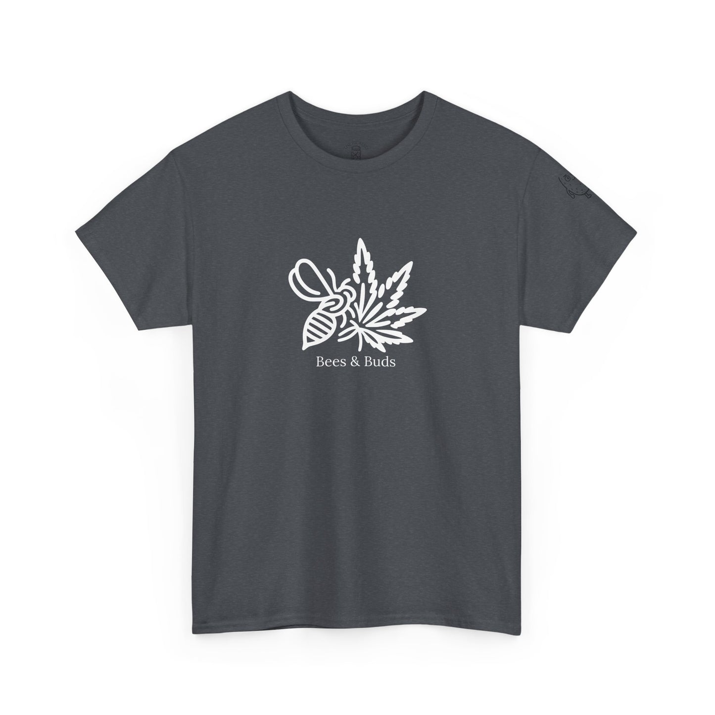 Bees & Buds Unisex Heavy Cotton Tee – White Design