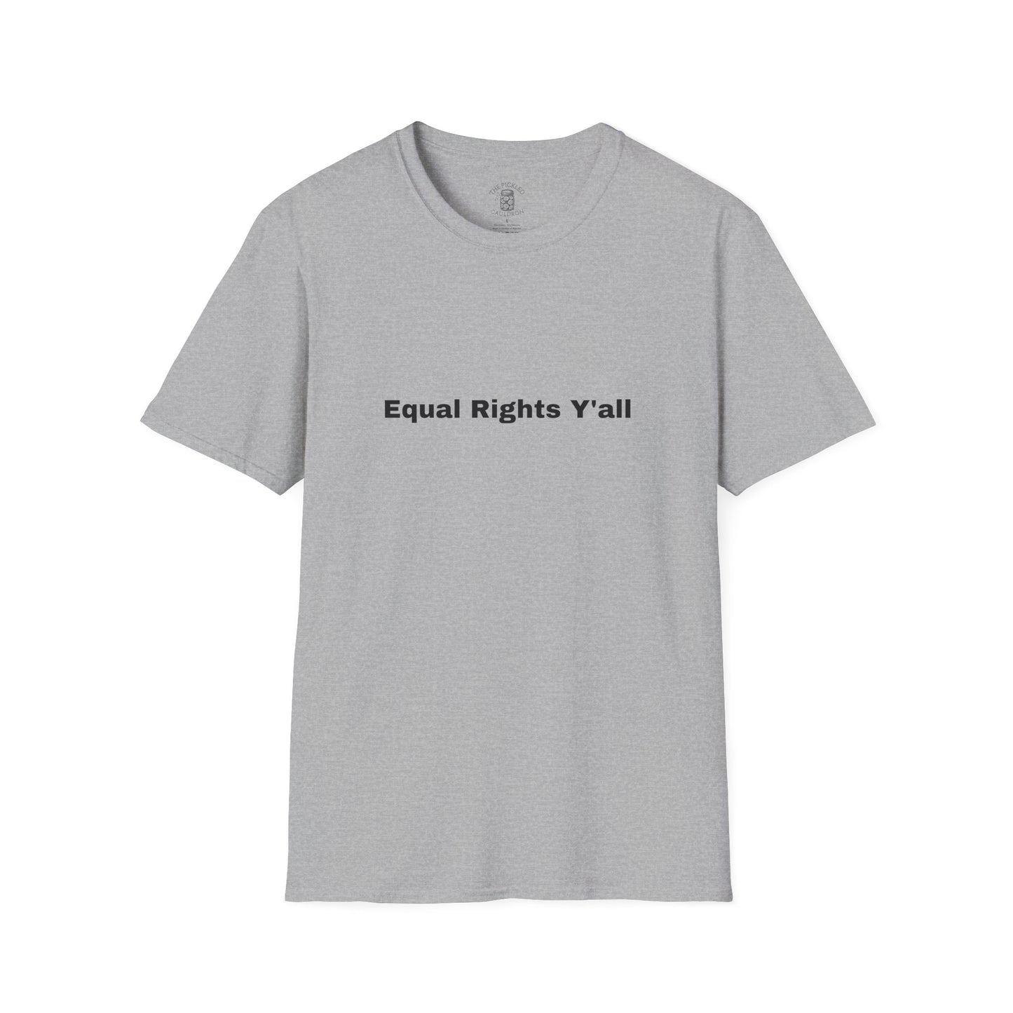 Unisex T-Shirt with Alternative Redneck Logo and Equal Rights Y'all