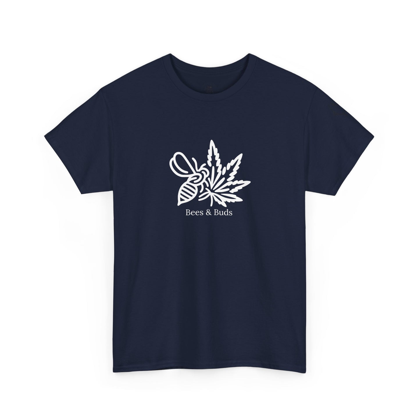Bees & Buds Unisex Heavy Cotton Tee – White Design