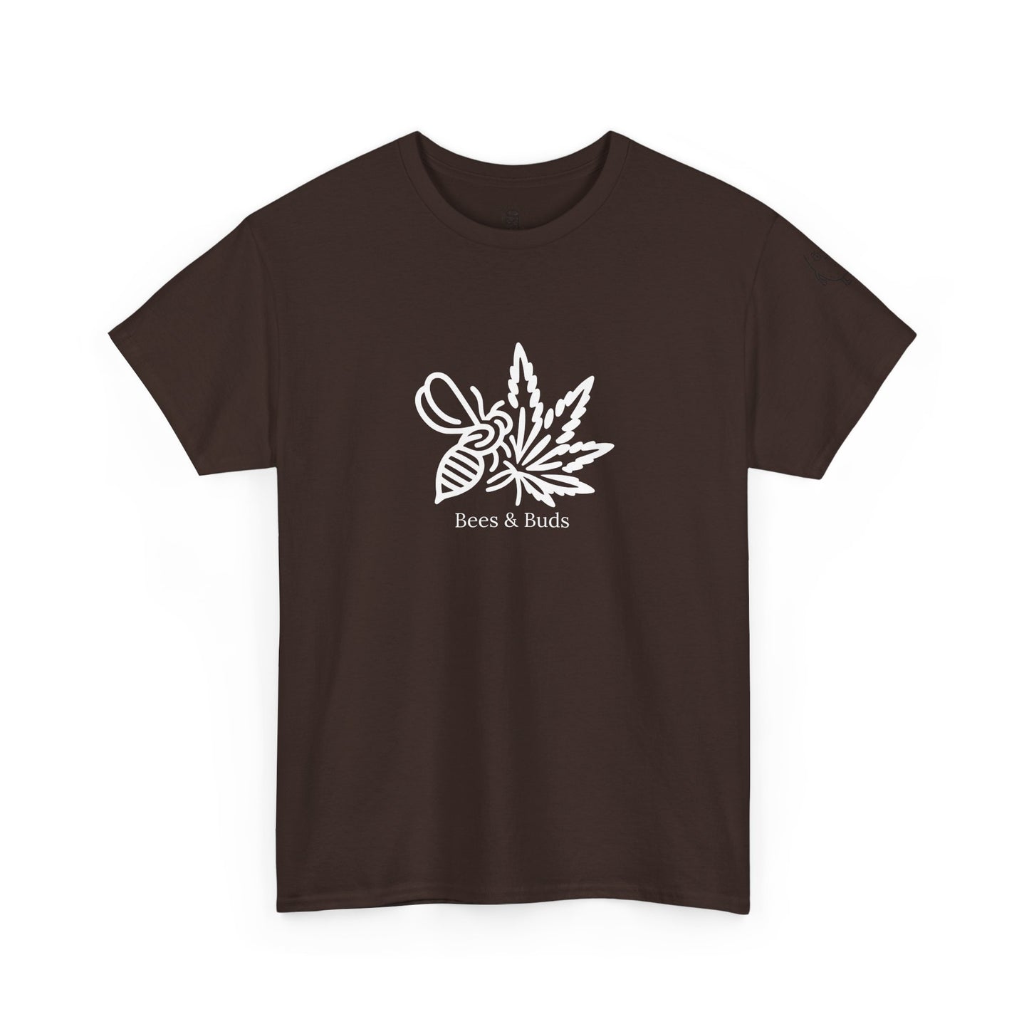 Bees & Buds Unisex Heavy Cotton Tee – White Design