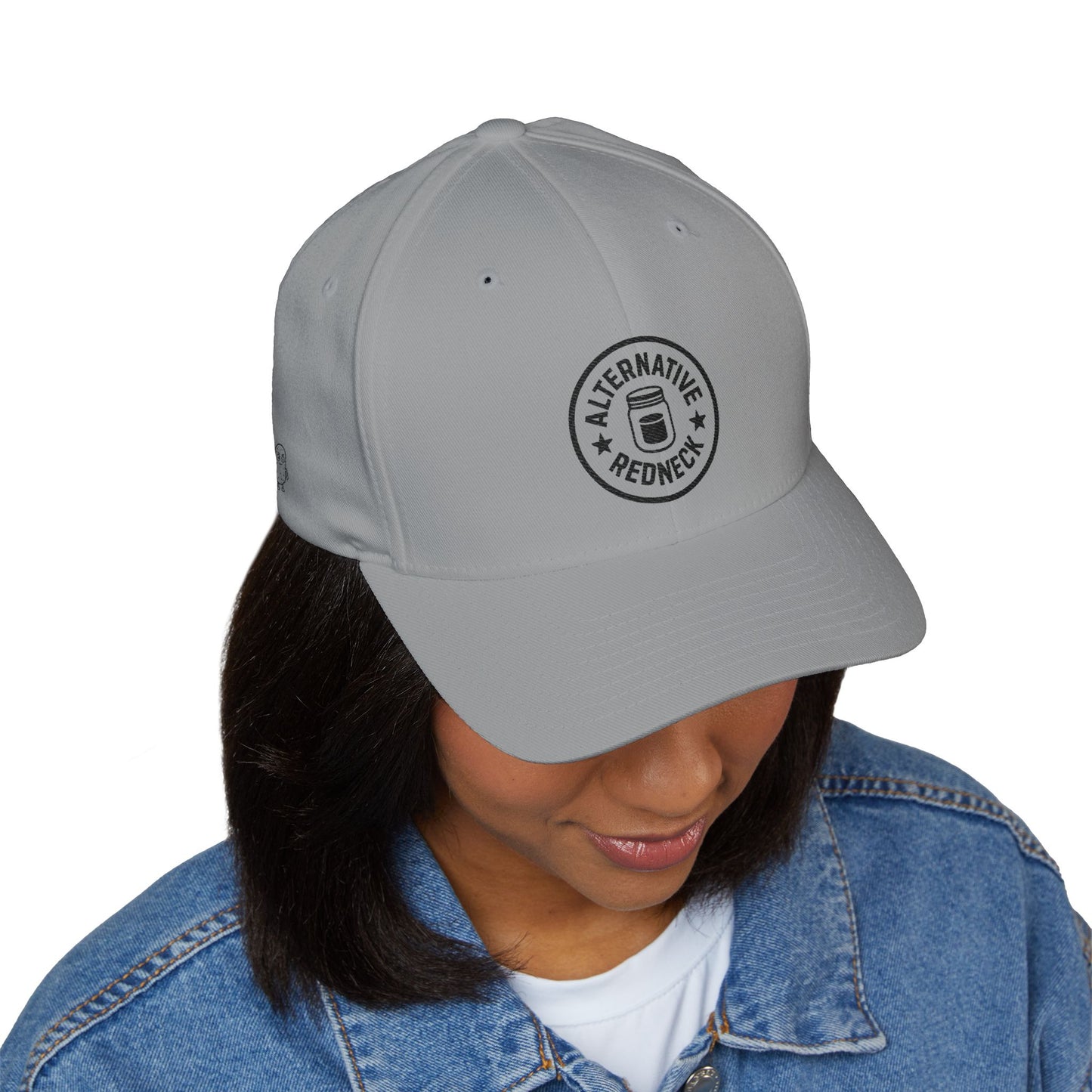 Alternative Redneck Closed-Back Cap – Multiple Color Options-Black Logo