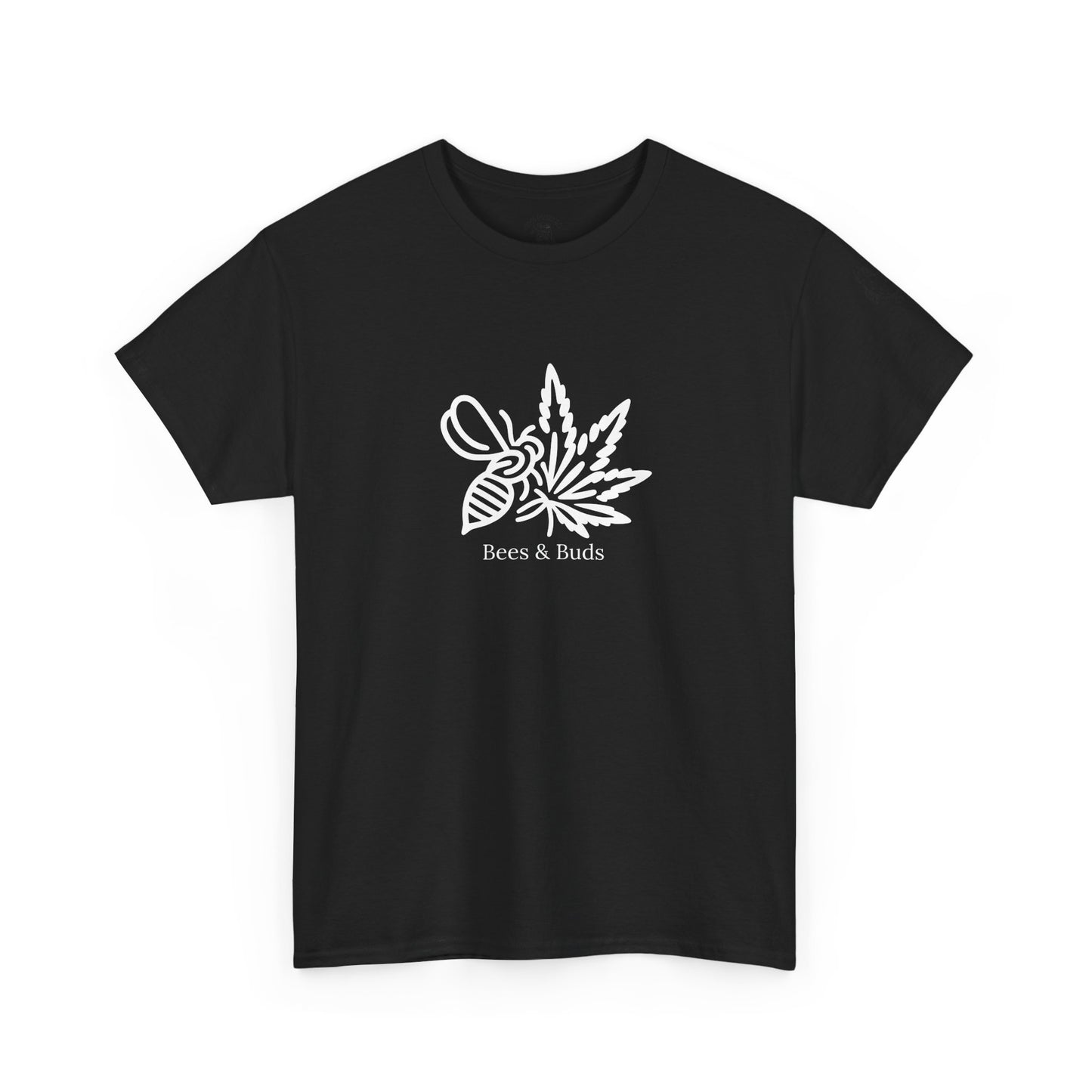 Bees & Buds Unisex Heavy Cotton Tee – White Design