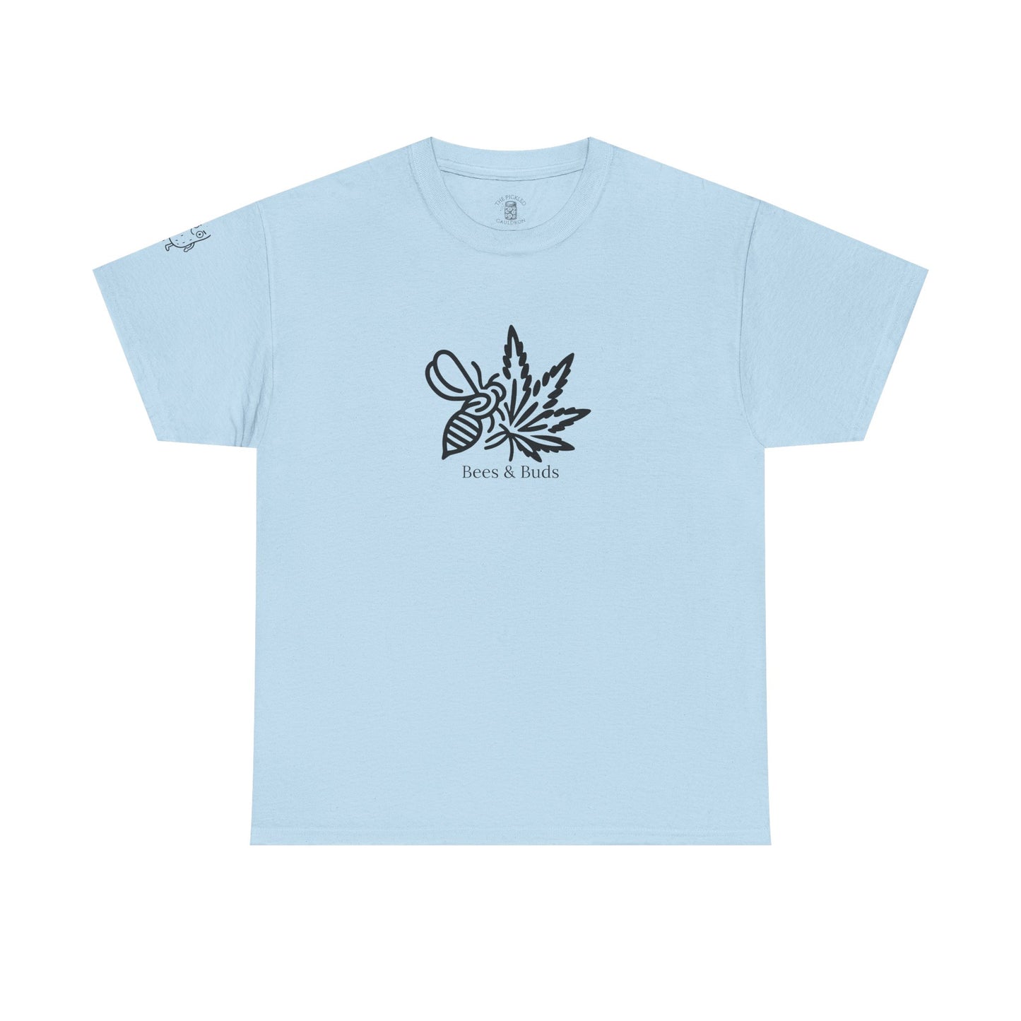 Bees & Buds Unisex Heavy Cotton Tee – Black DesignBees & Buds