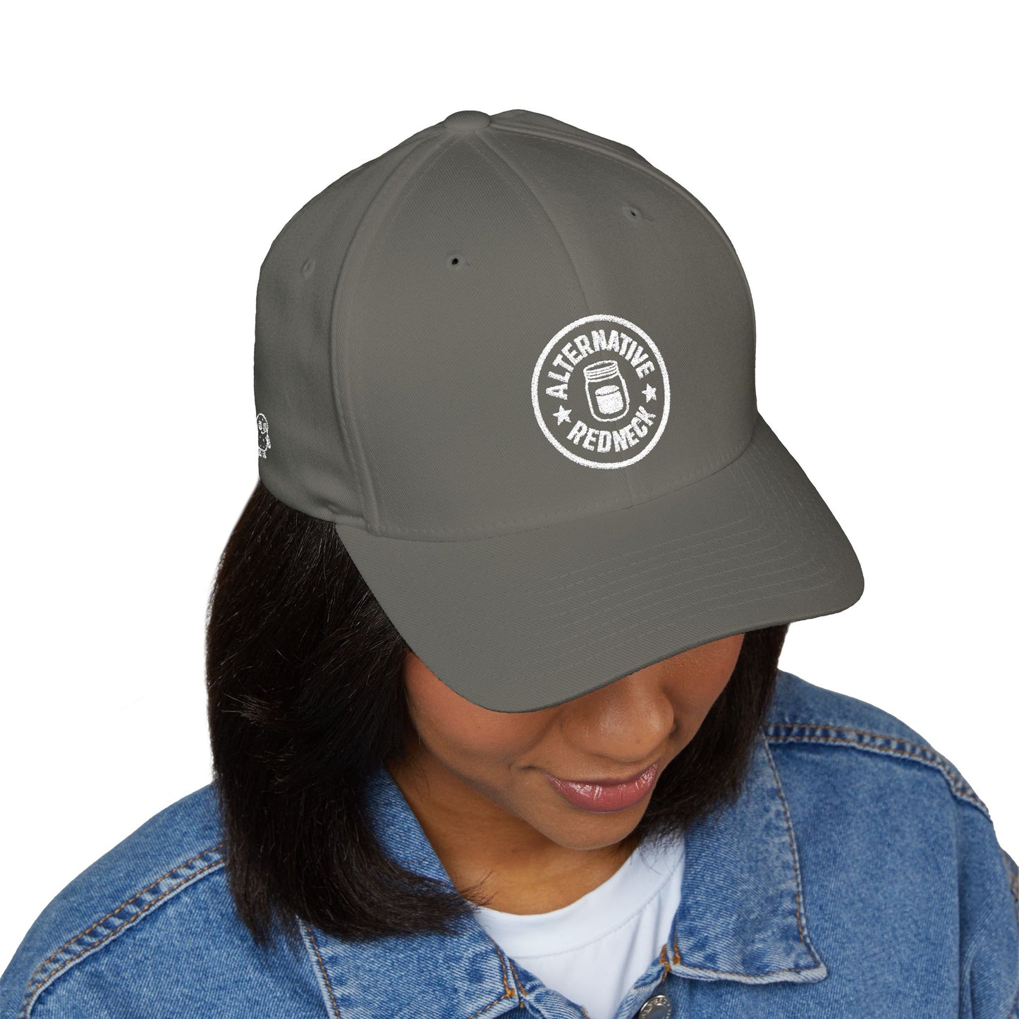 Alternative Redneck Closed-Back Cap – Multiple Color Options-White Logo