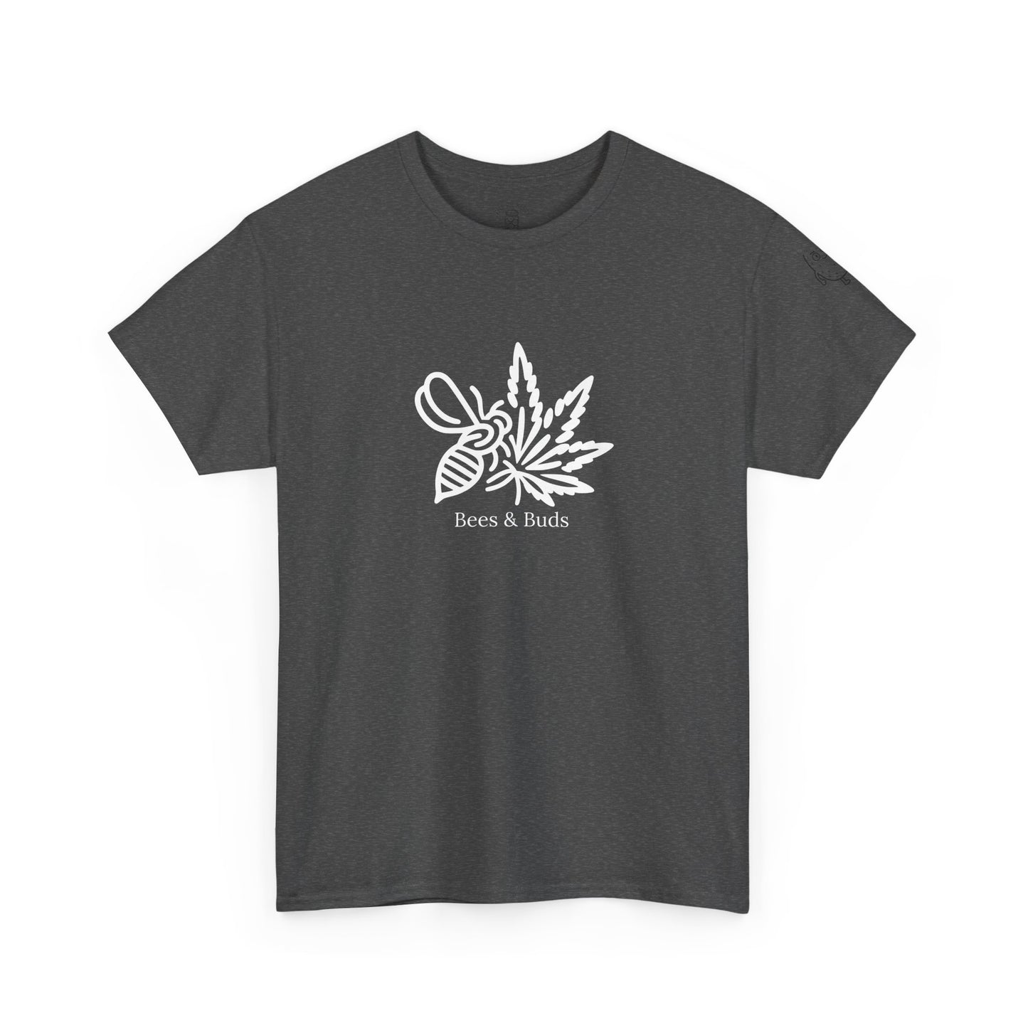 Bees & Buds Unisex Heavy Cotton Tee – White Design