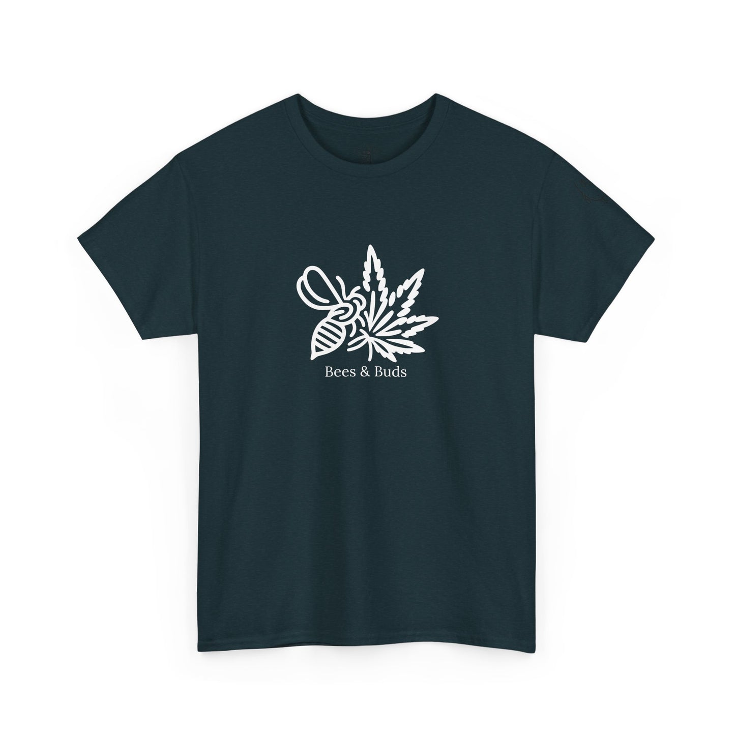 Bees & Buds Unisex Heavy Cotton Tee – White Design