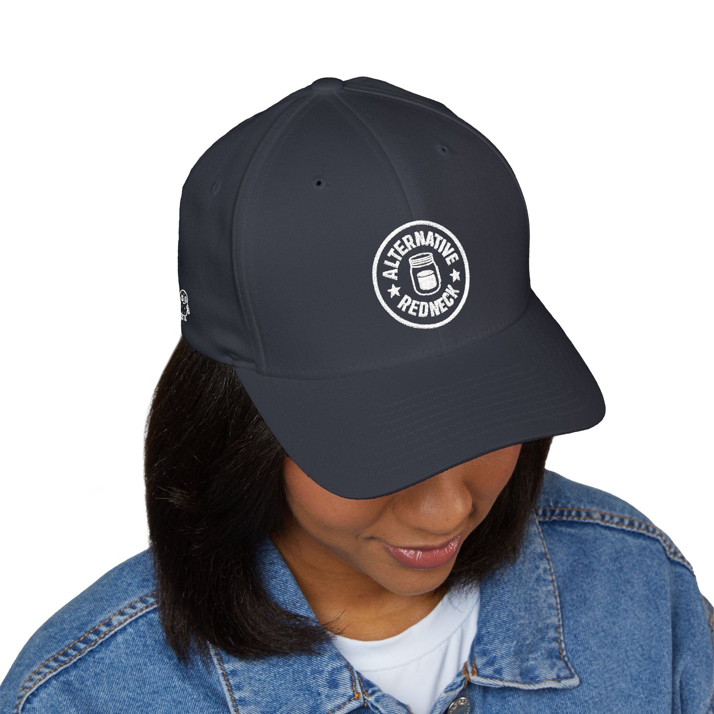 Alternative Redneck Closed-Back Cap – Multiple Color Options-White Logo
