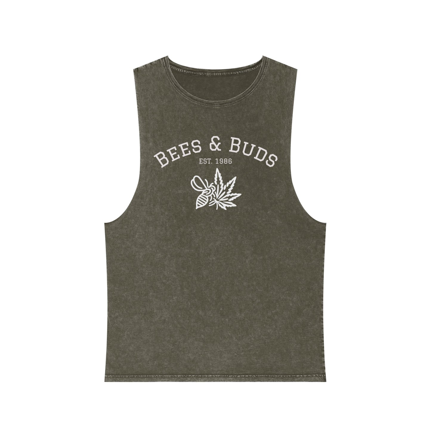 Bees & Buds Unisex Stonewash Tank