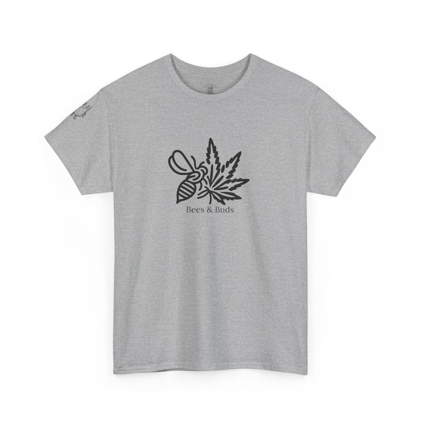 Bees & Buds Unisex Heavy Cotton Tee – Black DesignBees & Buds