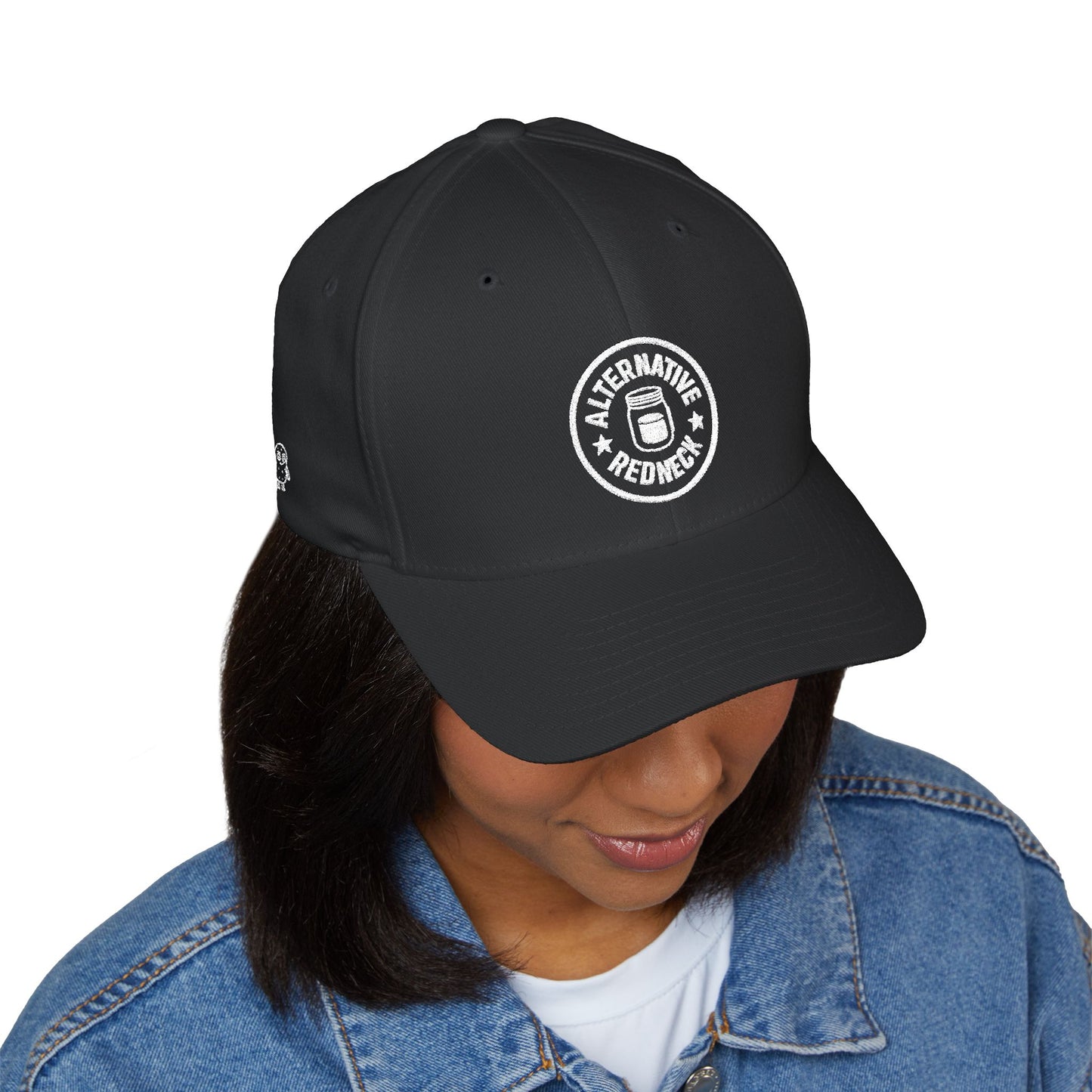 Alternative Redneck Closed-Back Cap – Multiple Color Options-White Logo