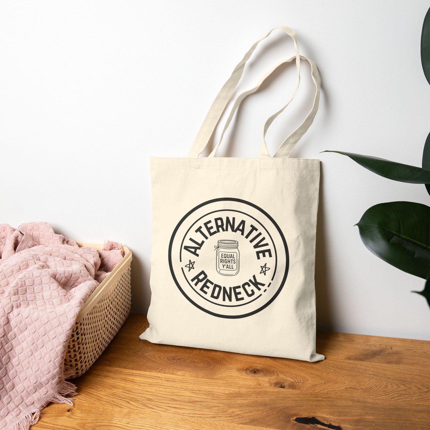 Alternative Redneck Canvas Tote – Tough, Practical, and Proudly Progressive