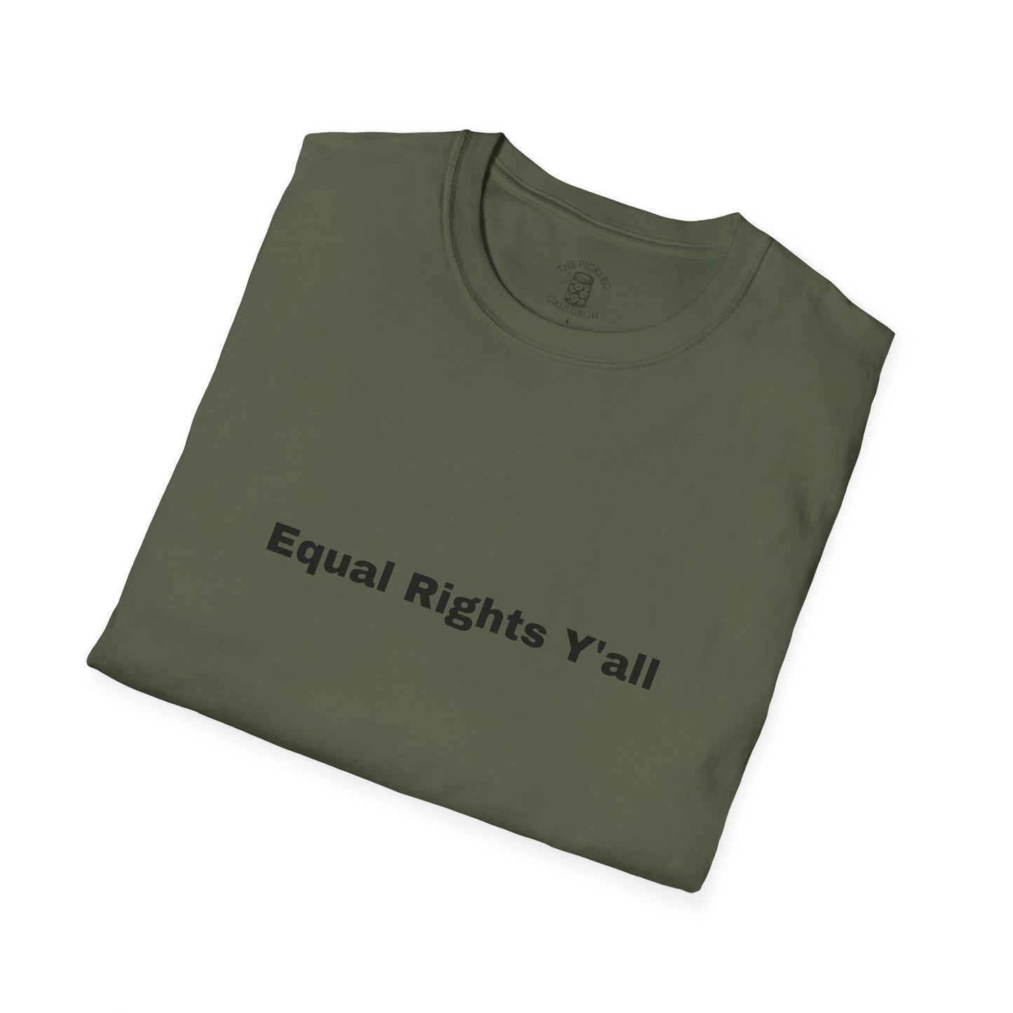 Unisex T-Shirt with Alternative Redneck Logo and Equal Rights Y'all