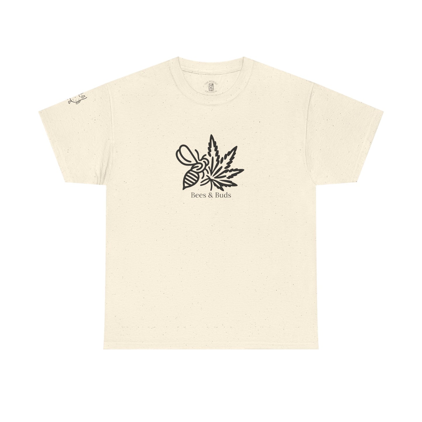 Bees & Buds Unisex Heavy Cotton Tee – Black DesignBees & Buds