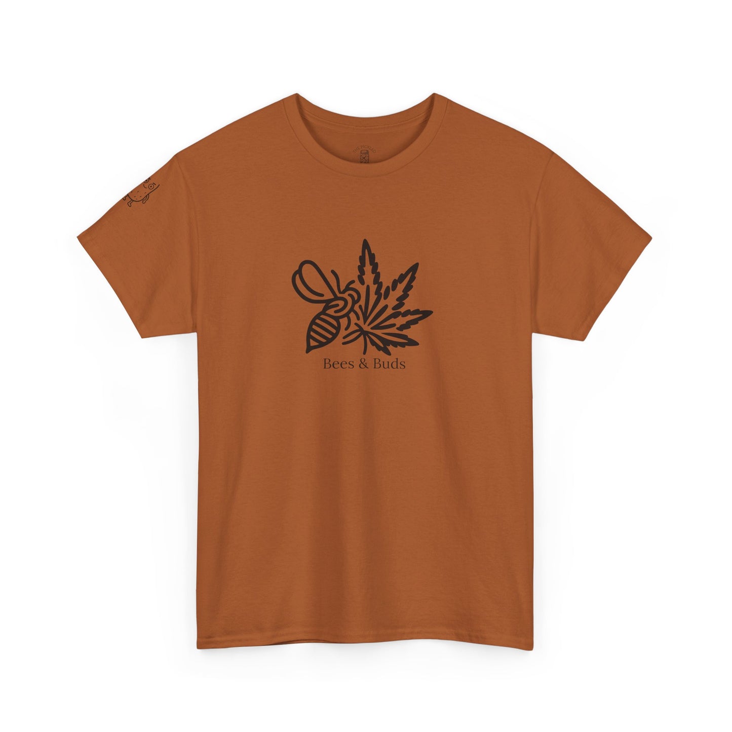 Bees & Buds Unisex Heavy Cotton Tee – Black DesignBees & Buds