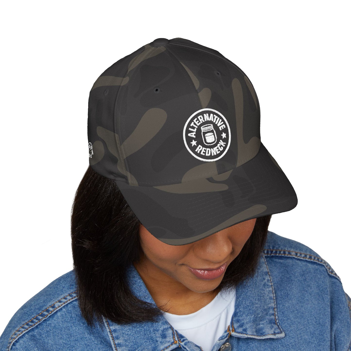 Alternative Redneck Closed-Back Cap – Multiple Color Options-White Logo