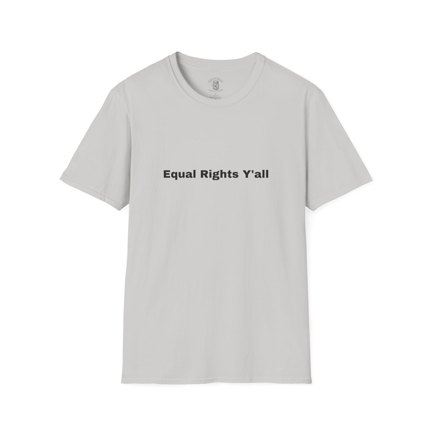 Unisex T-Shirt with Alternative Redneck Logo and Equal Rights Y'all