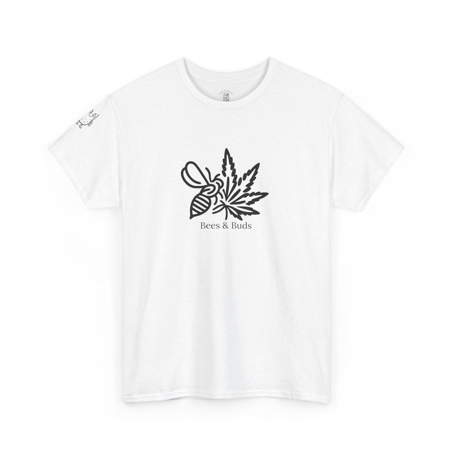 Bees & Buds Unisex Heavy Cotton Tee – Black DesignBees & Buds