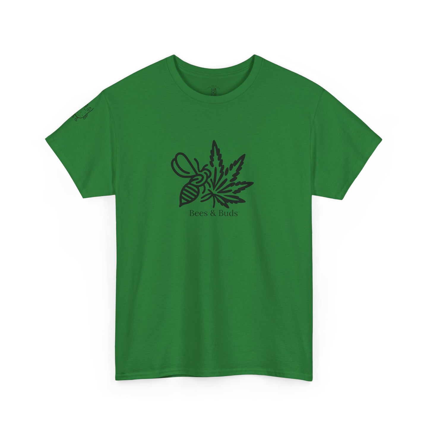 Bees & Buds Unisex Heavy Cotton Tee – Black DesignBees & Buds