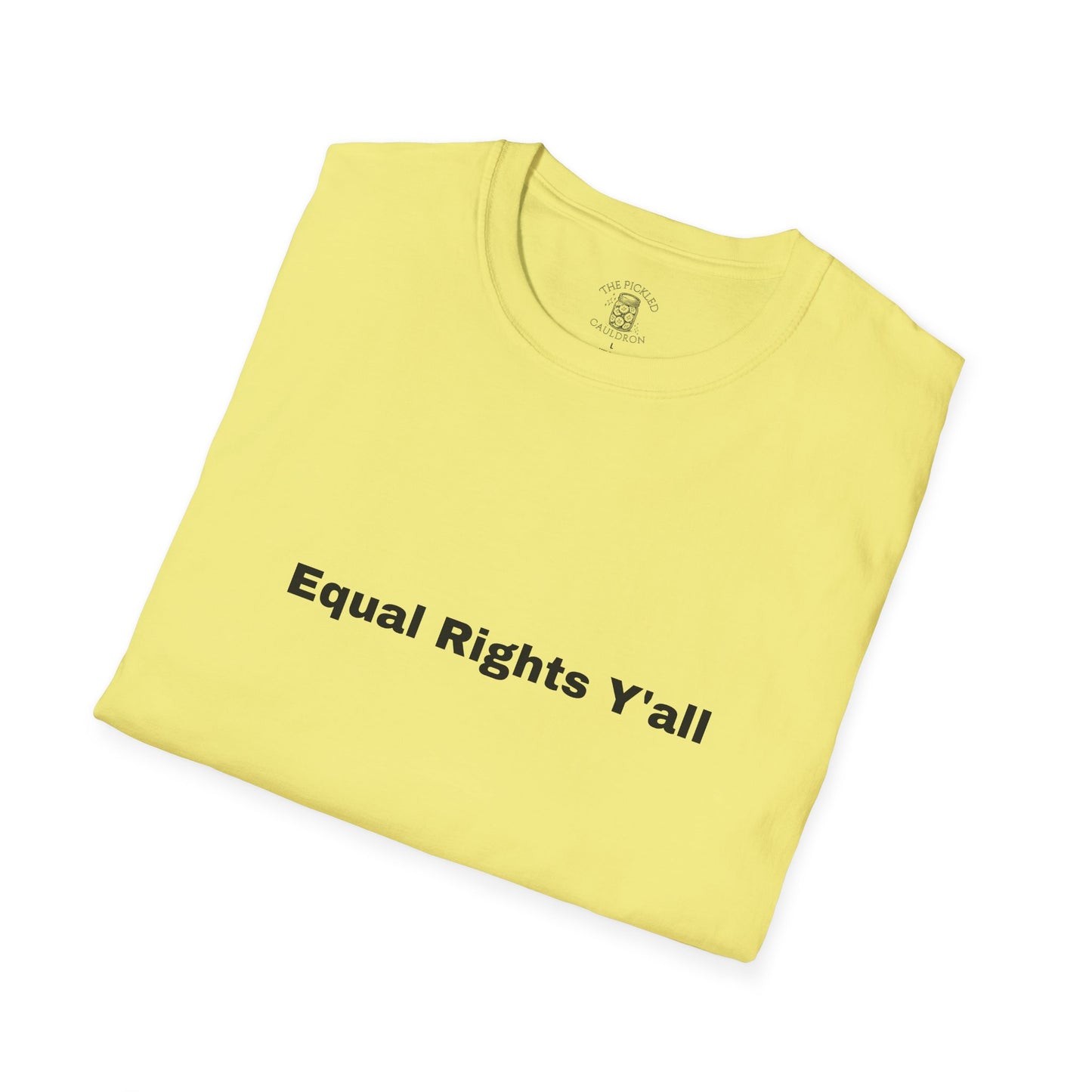 Unisex T-Shirt with Alternative Redneck Logo and Equal Rights Y'all