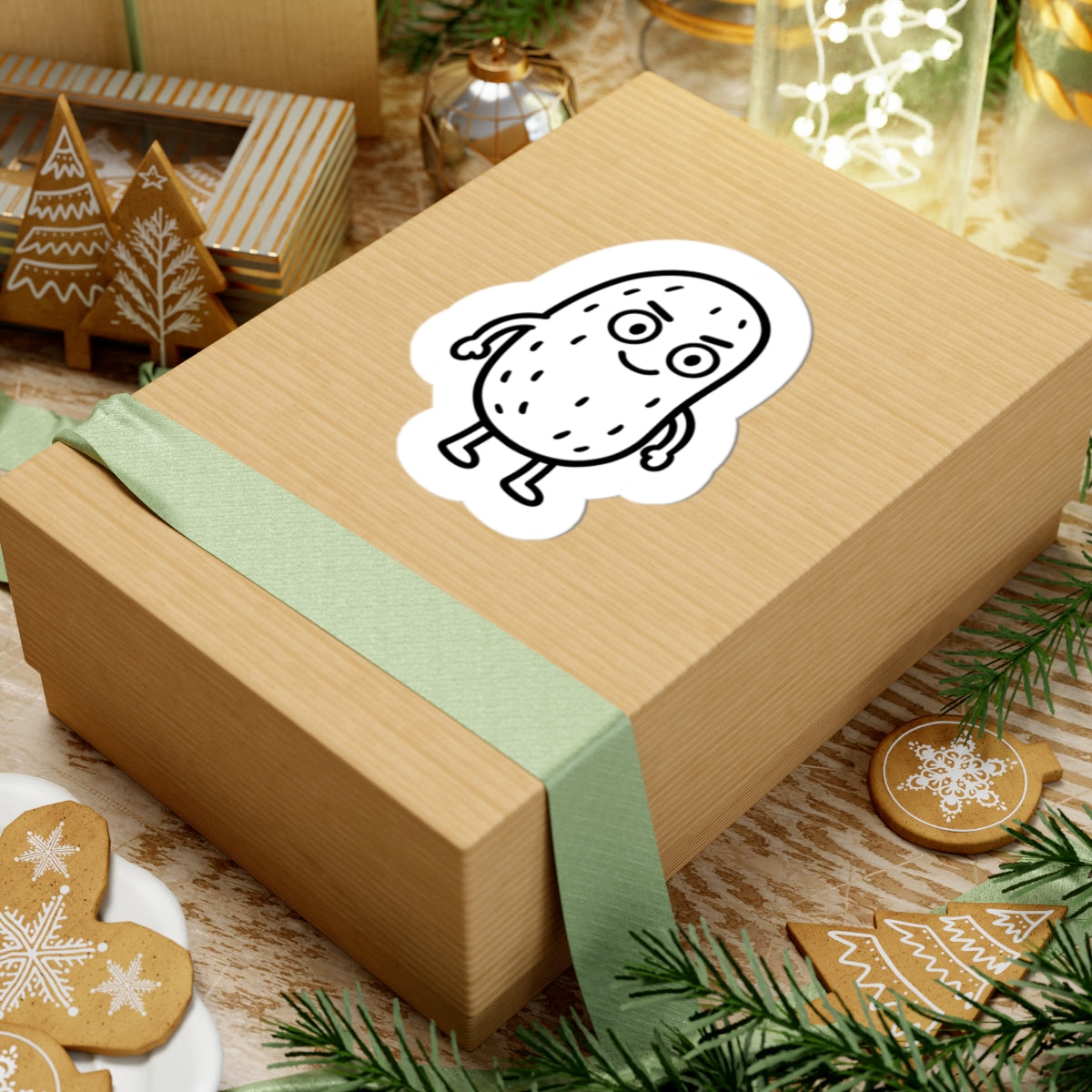 Whimsical Pickle Pal Kiss-Cut Sticker