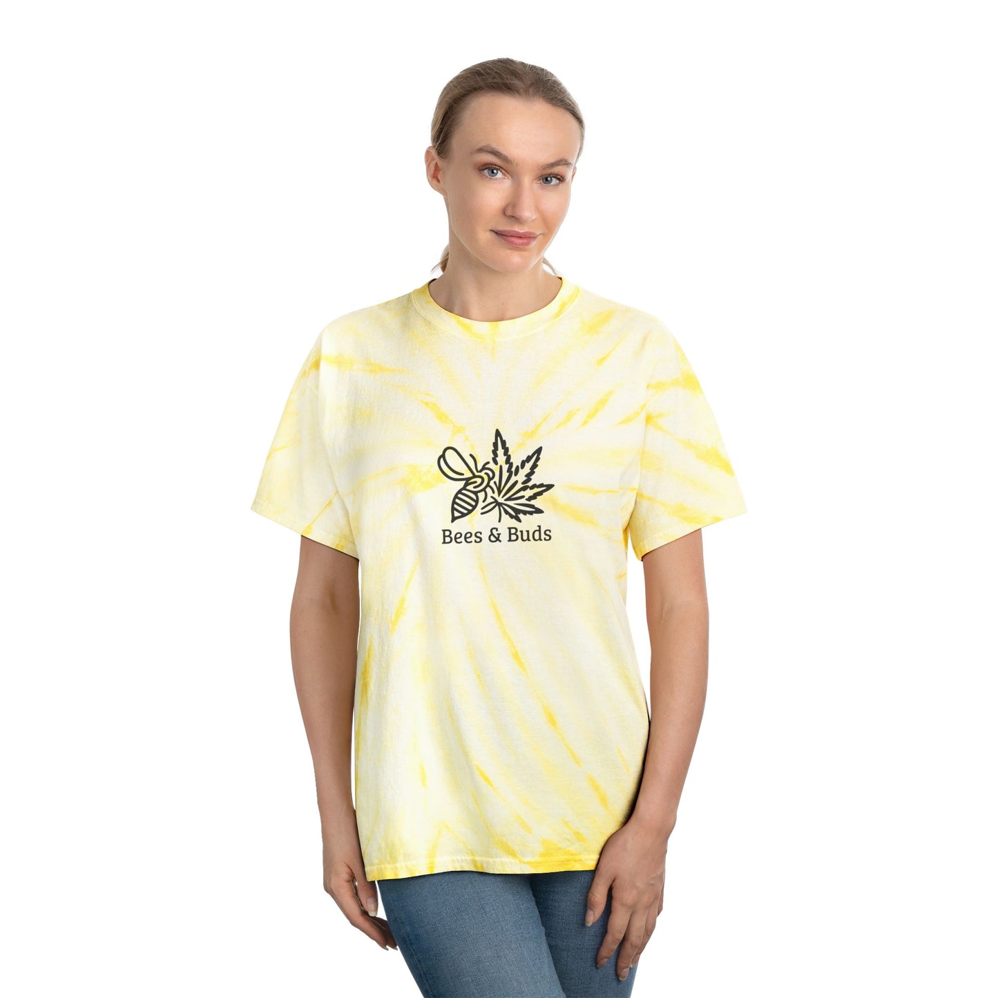 🍯🌿 Bees & Buds Tie-Dye Tee