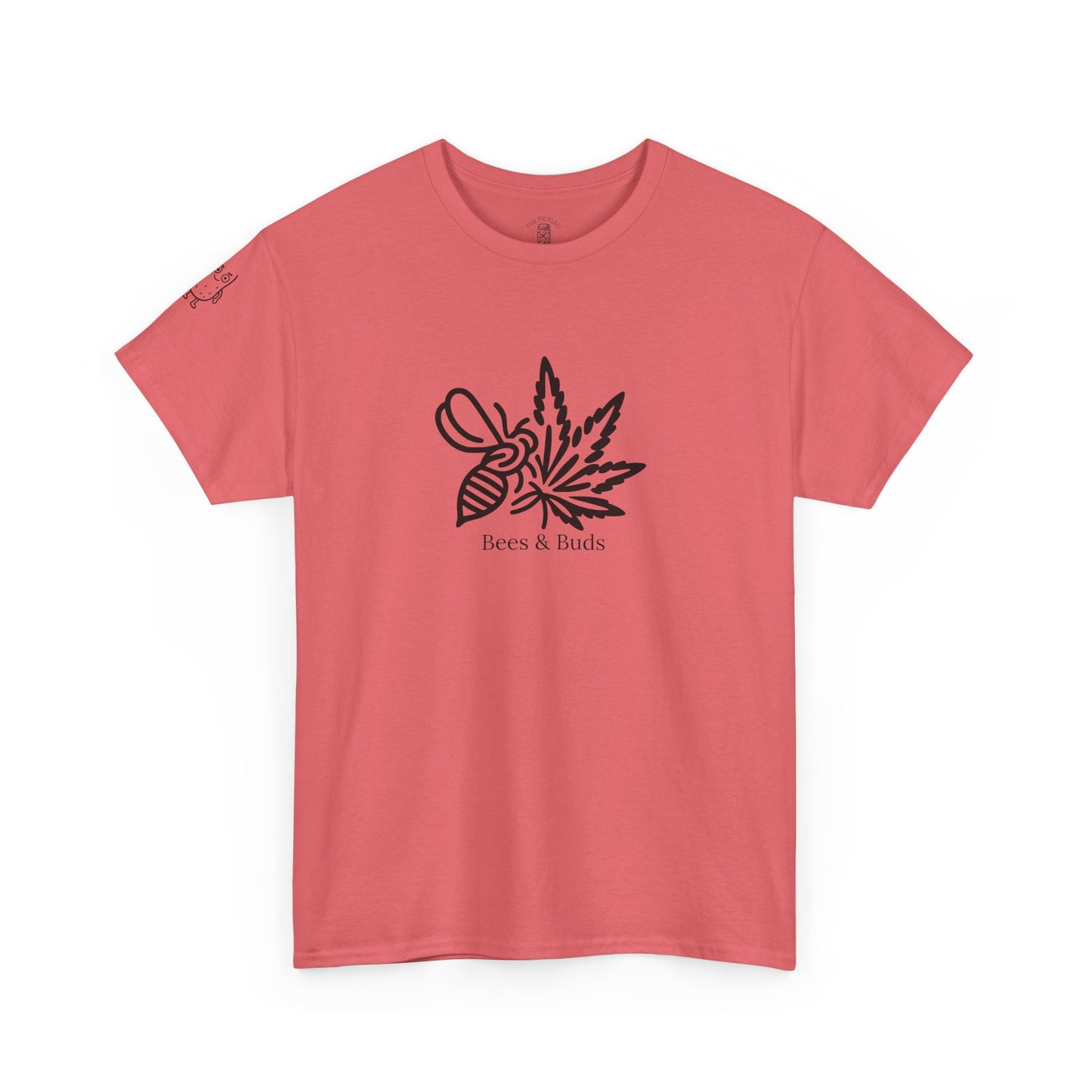 Bees & Buds Unisex Heavy Cotton Tee – Black DesignBees & Buds