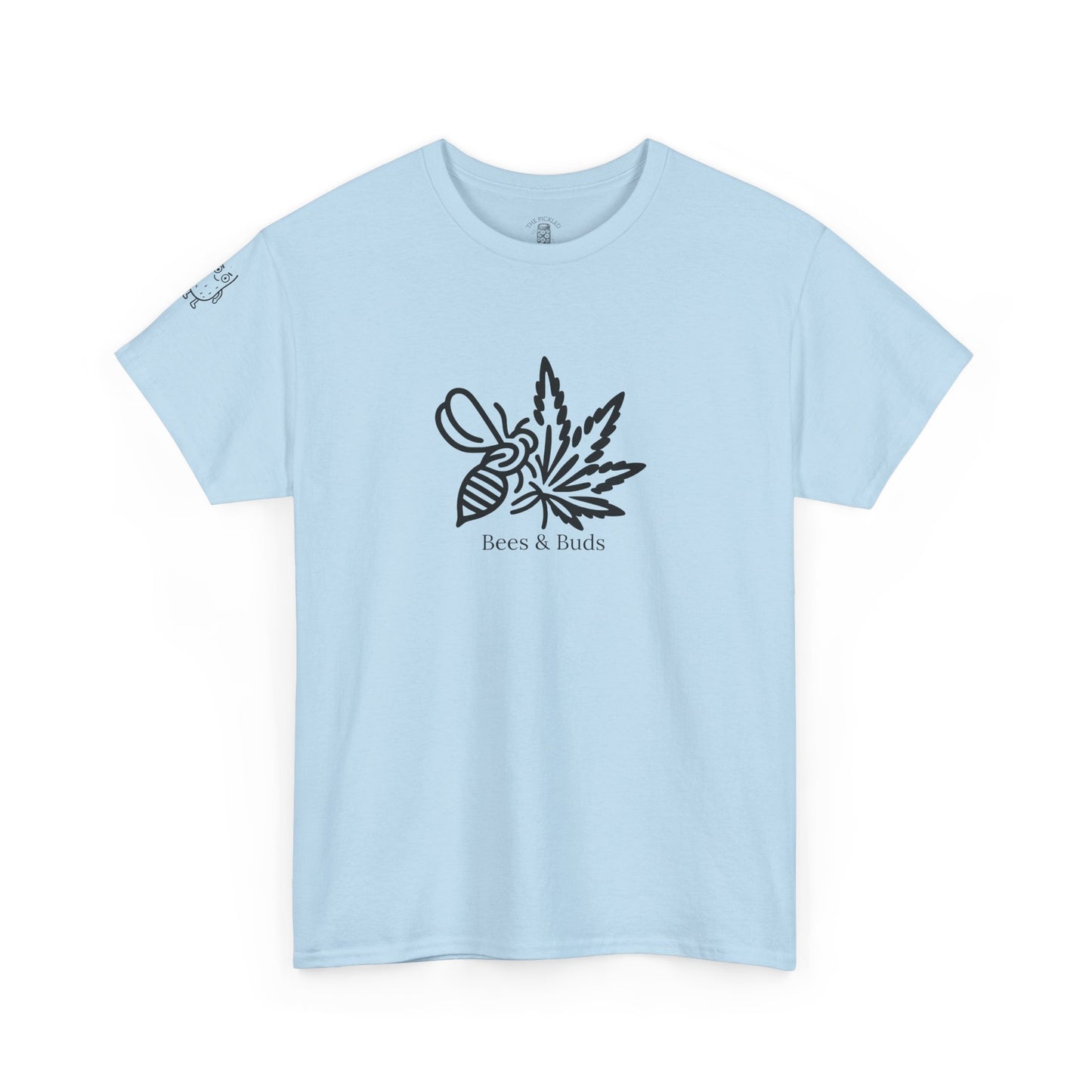 Bees & Buds Unisex Heavy Cotton Tee – Black DesignBees & Buds