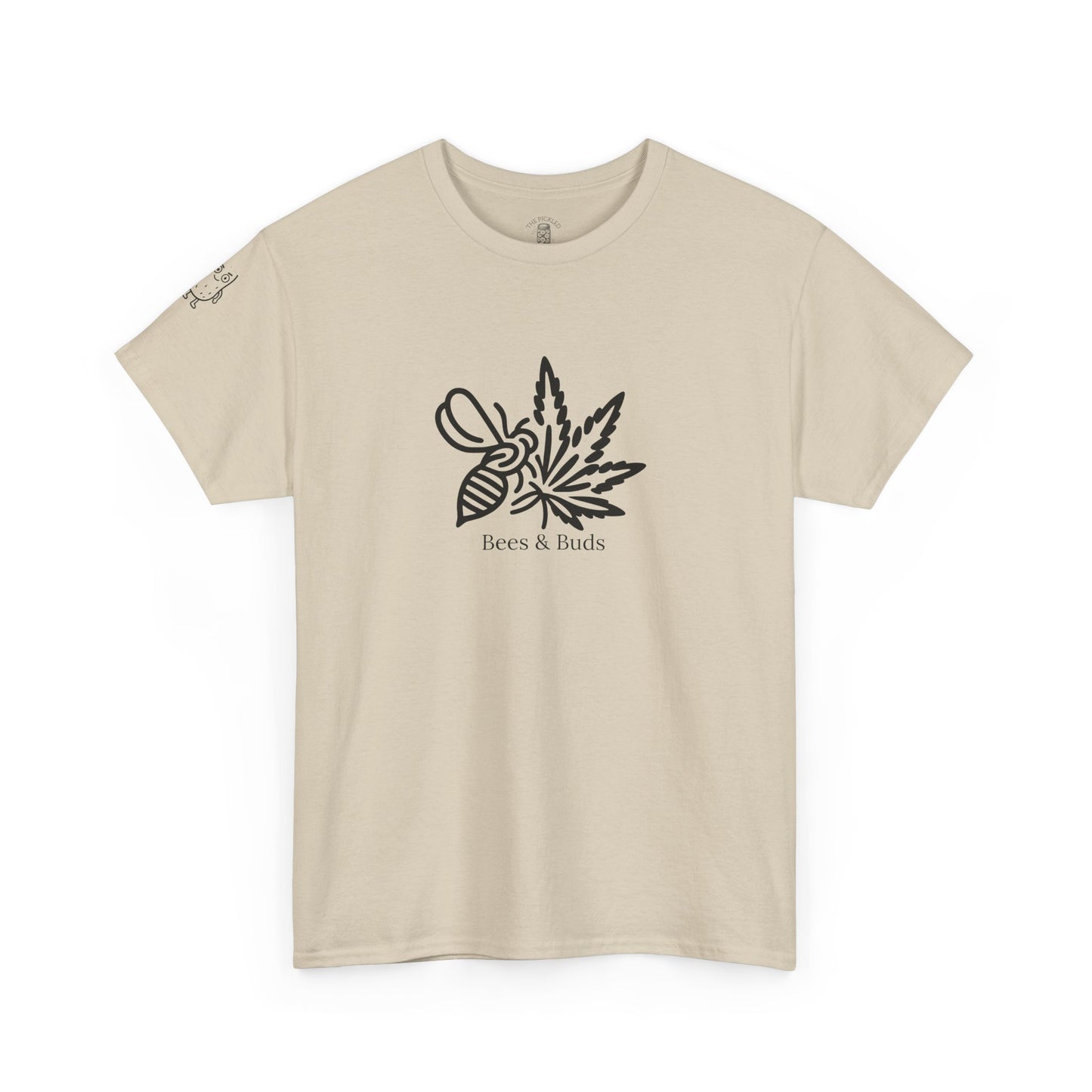 Bees & Buds Unisex Heavy Cotton Tee – Black DesignBees & Buds