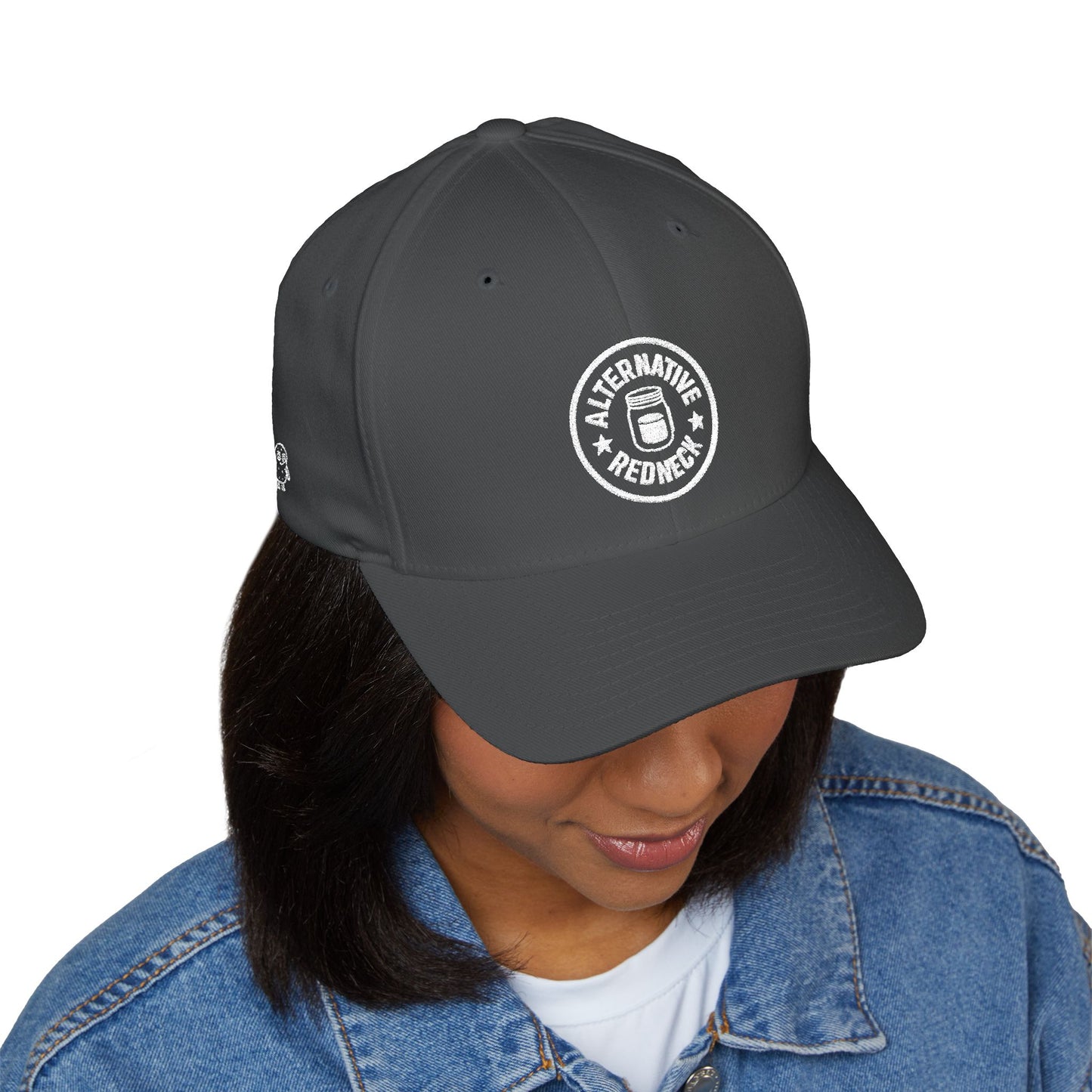 Alternative Redneck Closed-Back Cap – Multiple Color Options-White Logo