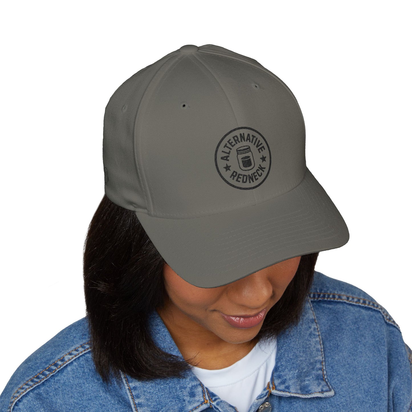 Alternative Redneck Closed-Back Cap – Multiple Color Options-Black Logo