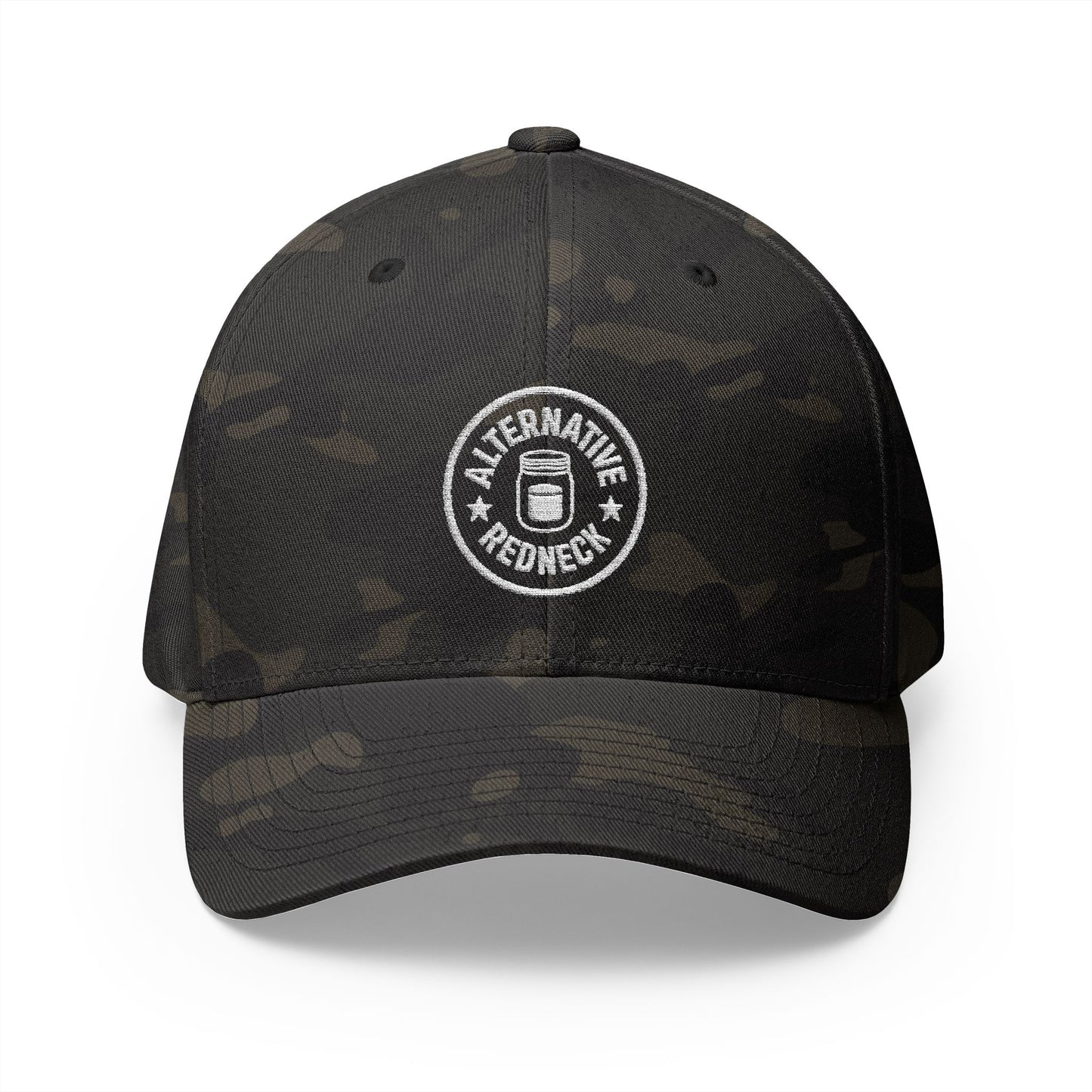 Alternative Redneck Closed-Back Cap – Multiple Color Options-White Logo
