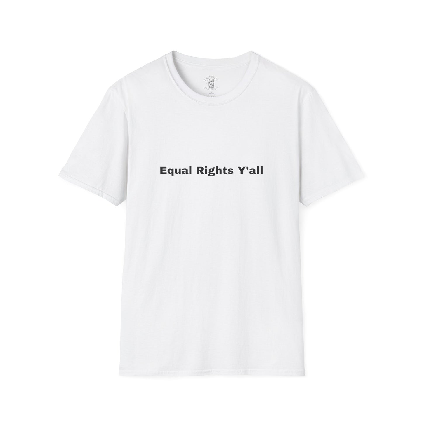 Unisex T-Shirt with Alternative Redneck Logo and Equal Rights Y'all