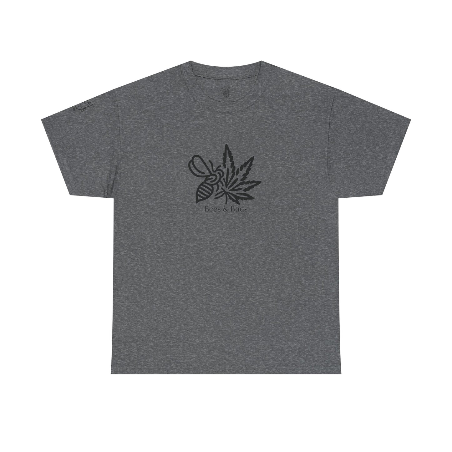 Bees & Buds Unisex Heavy Cotton Tee – Black DesignBees & Buds