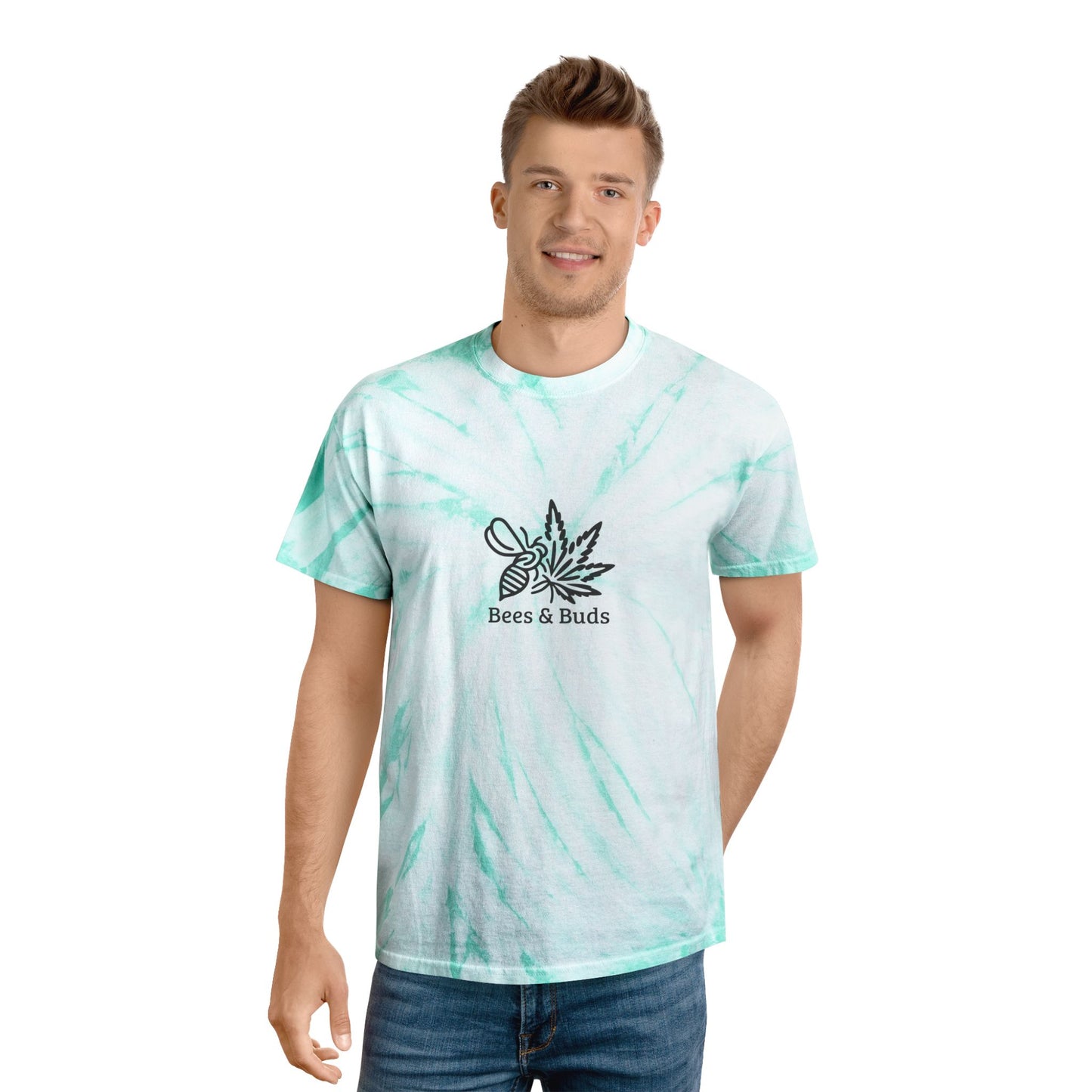 🍯🌿 Bees & Buds Tie-Dye Tee