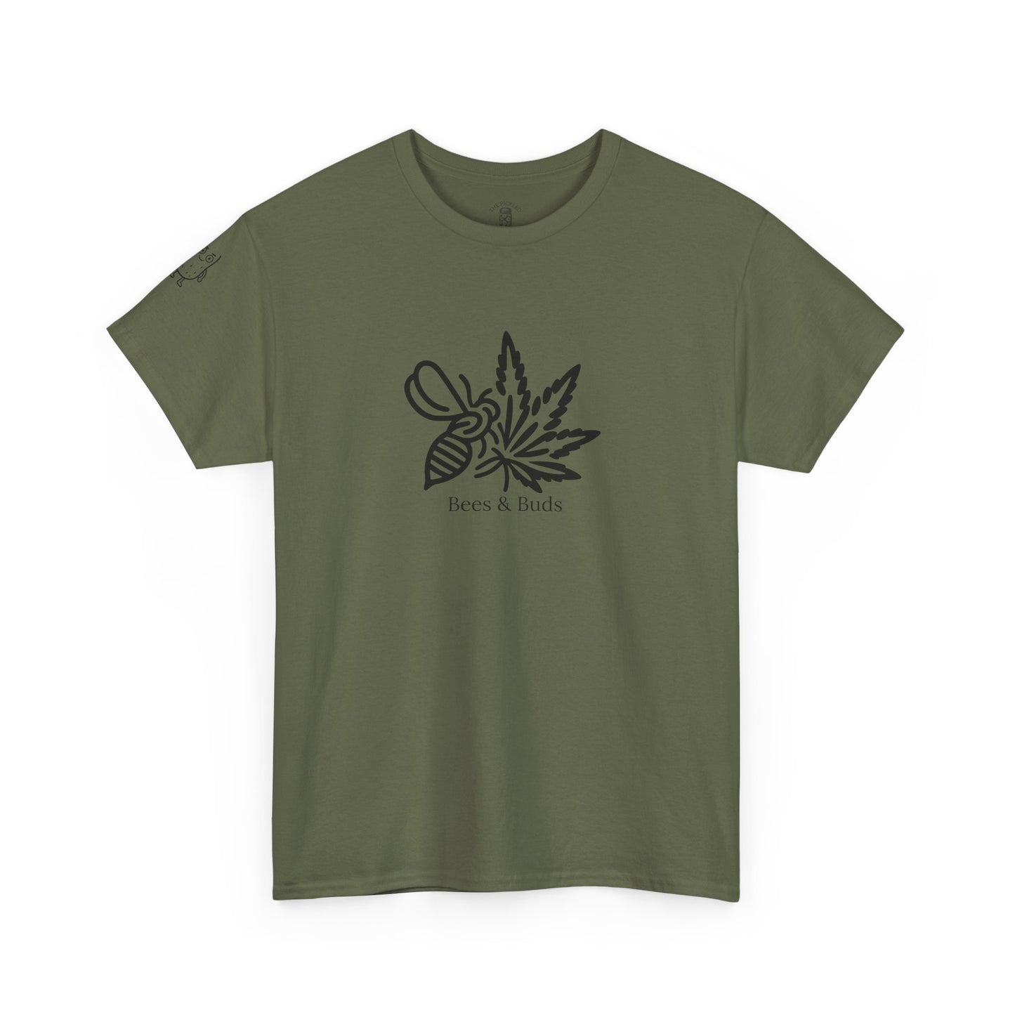 Bees & Buds Unisex Heavy Cotton Tee – Black DesignBees & Buds