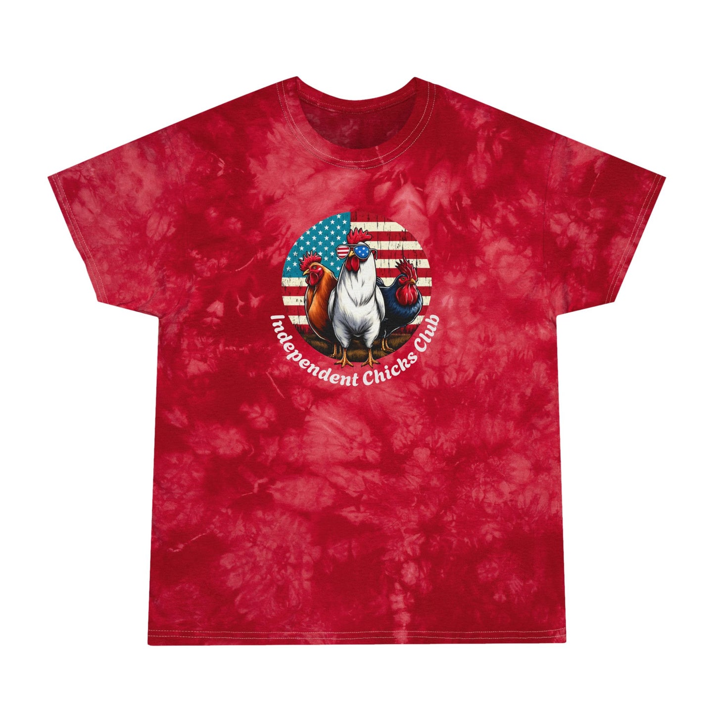Tie-Dye "Independent Chicks Club” Tee