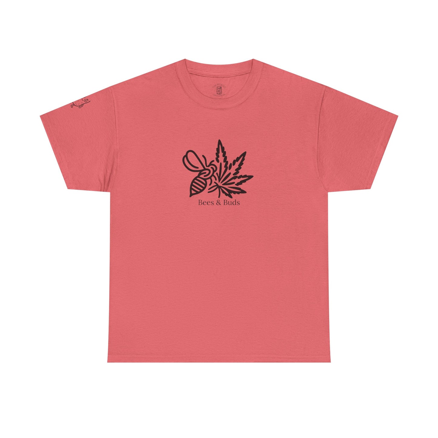 Bees & Buds Unisex Heavy Cotton Tee – Black DesignBees & Buds
