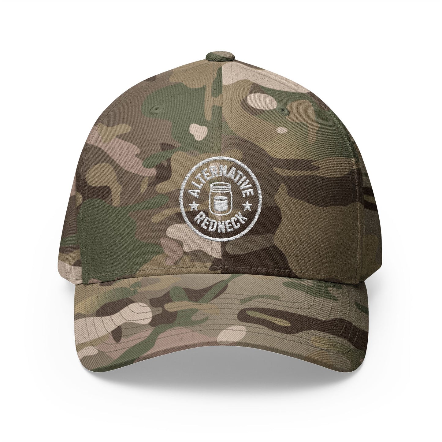 Alternative Redneck Closed-Back Cap – Multiple Color Options-White Logo