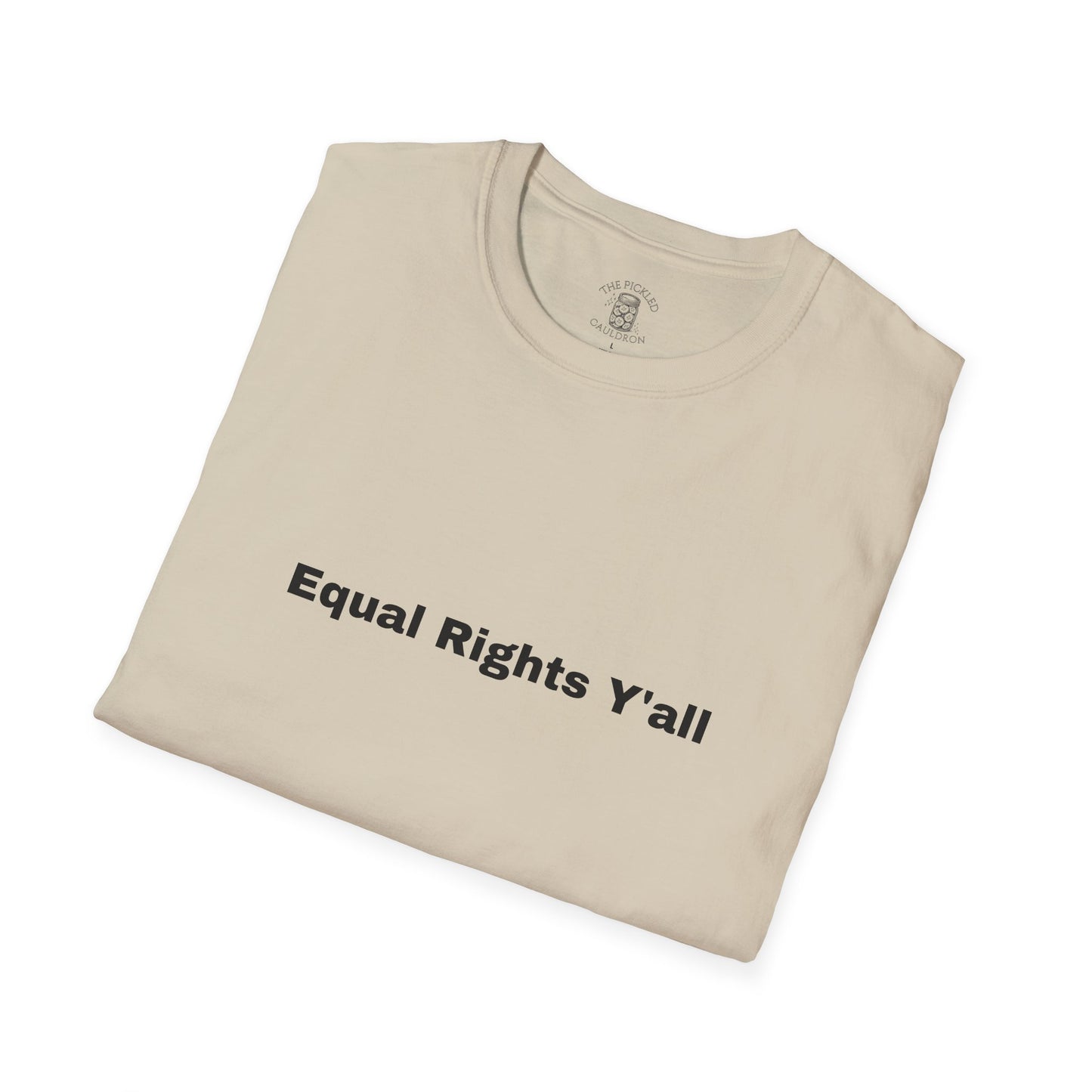 Unisex T-Shirt with Alternative Redneck Logo and Equal Rights Y'all
