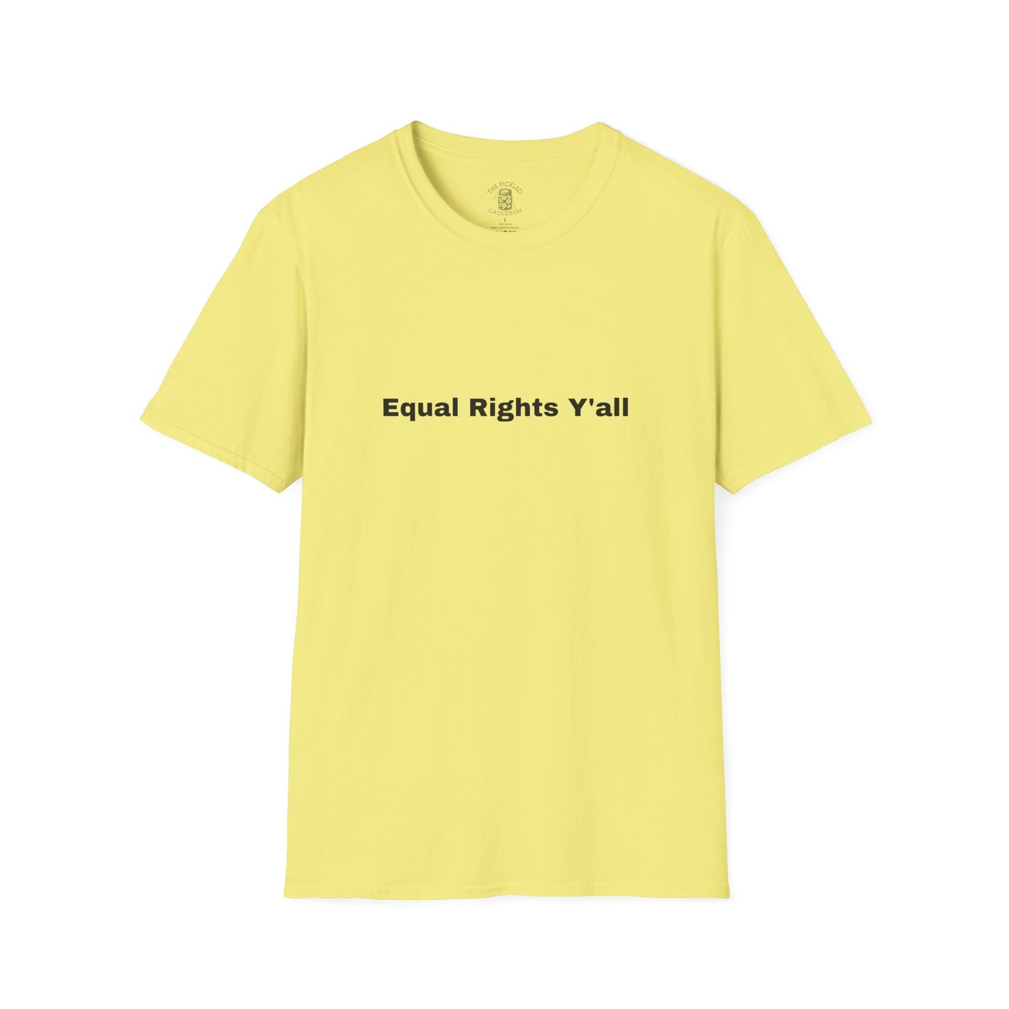 Unisex T-Shirt with Alternative Redneck Logo and Equal Rights Y'all