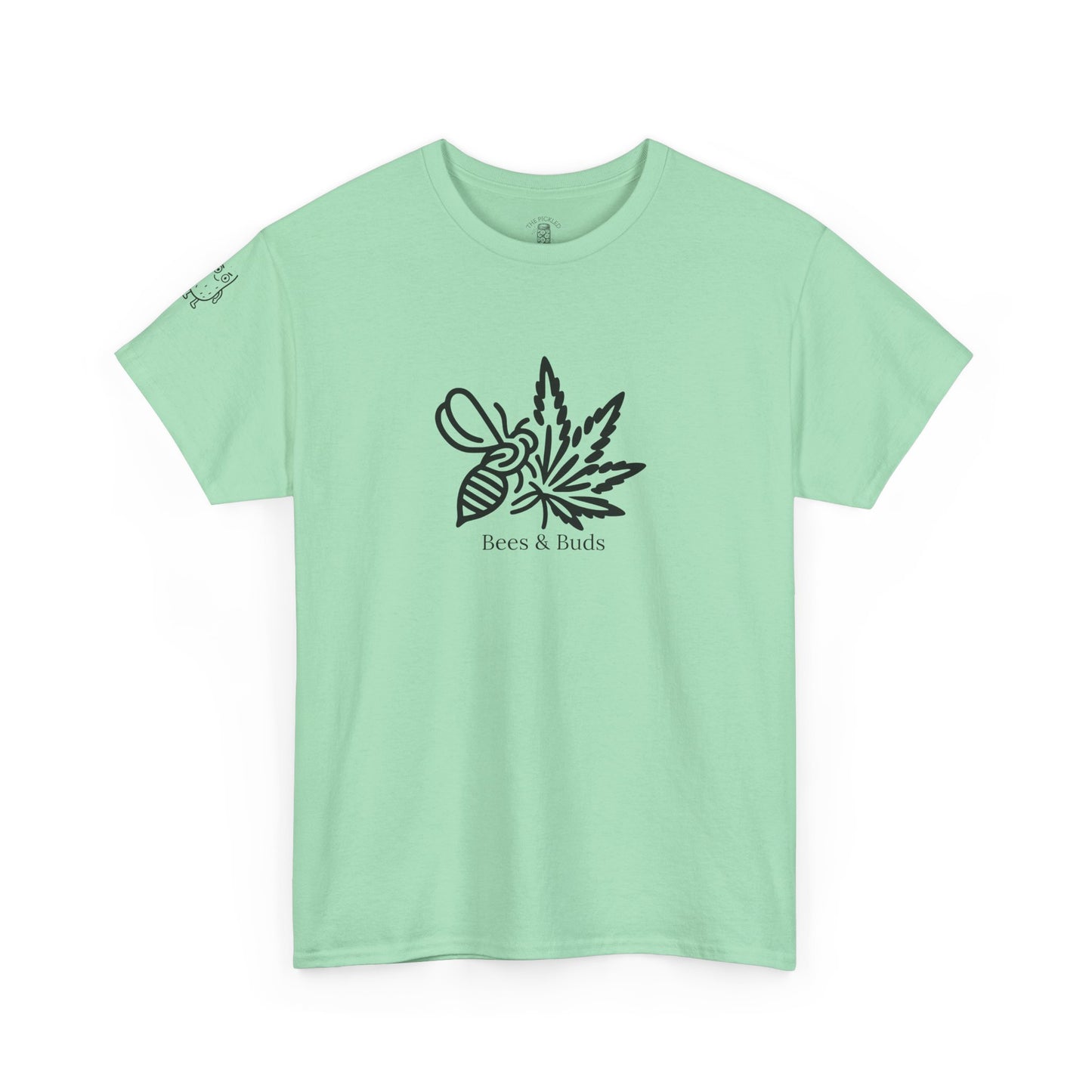 Bees & Buds Unisex Heavy Cotton Tee – Black DesignBees & Buds