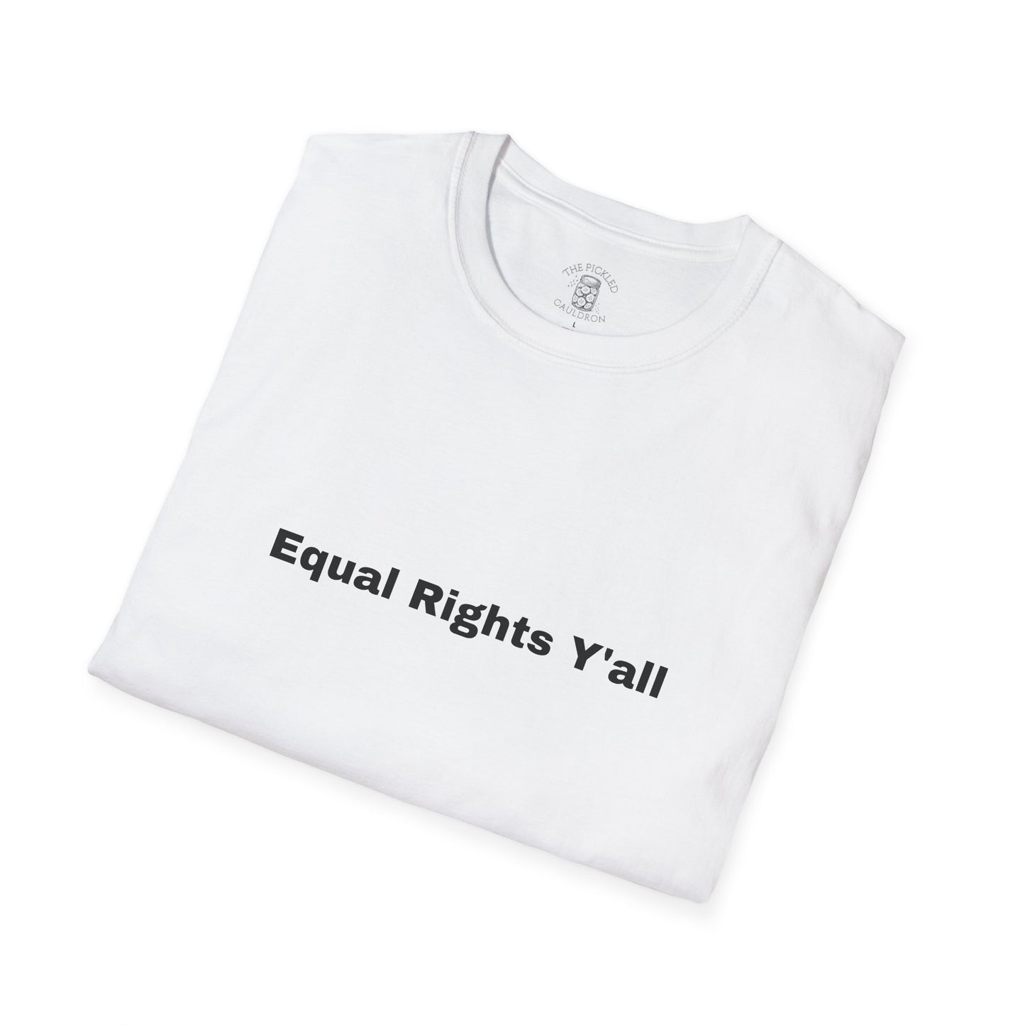 Unisex T-Shirt with Alternative Redneck Logo and Equal Rights Y'all